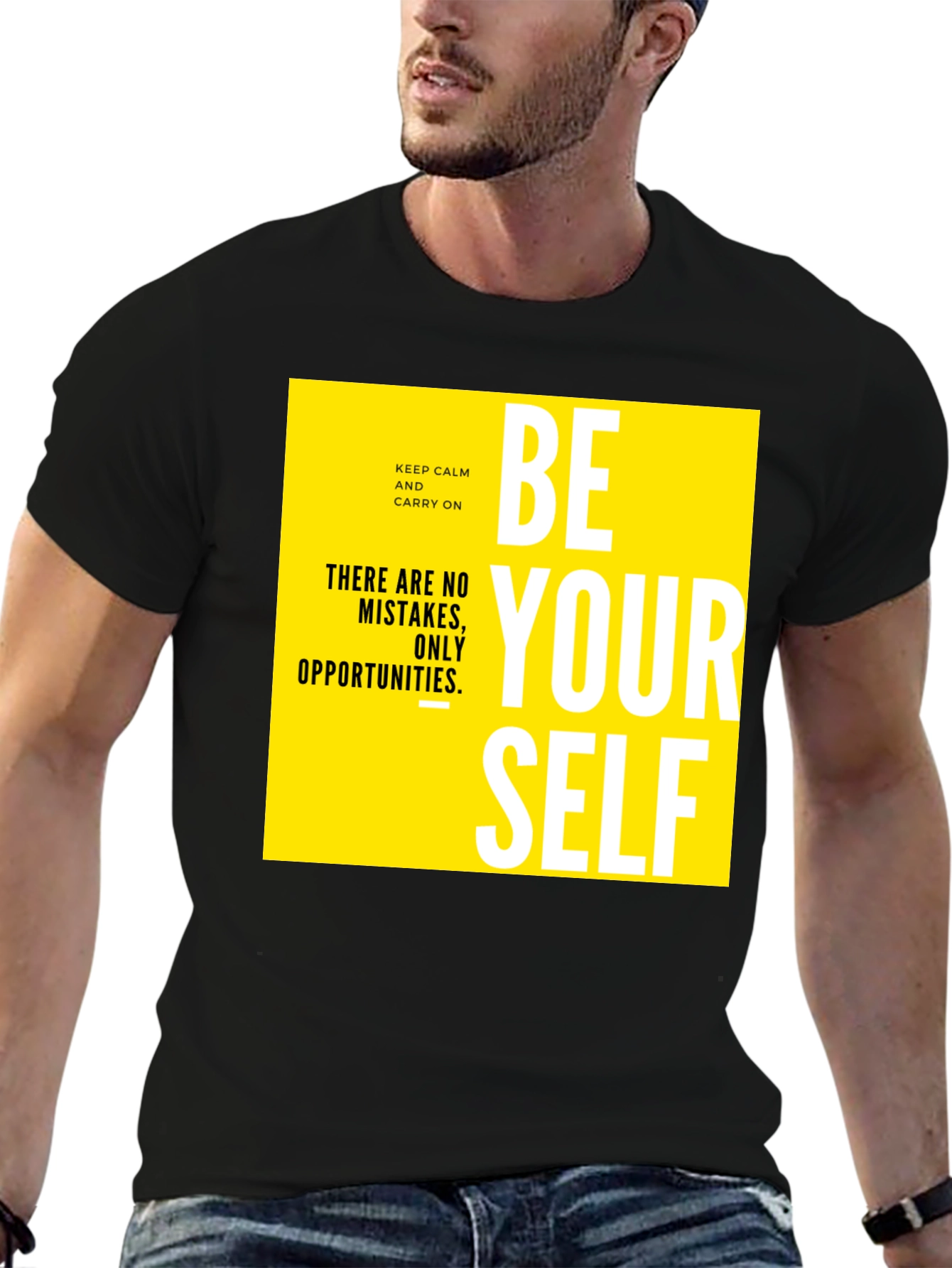Motivational Be Yourself Graphic Tee