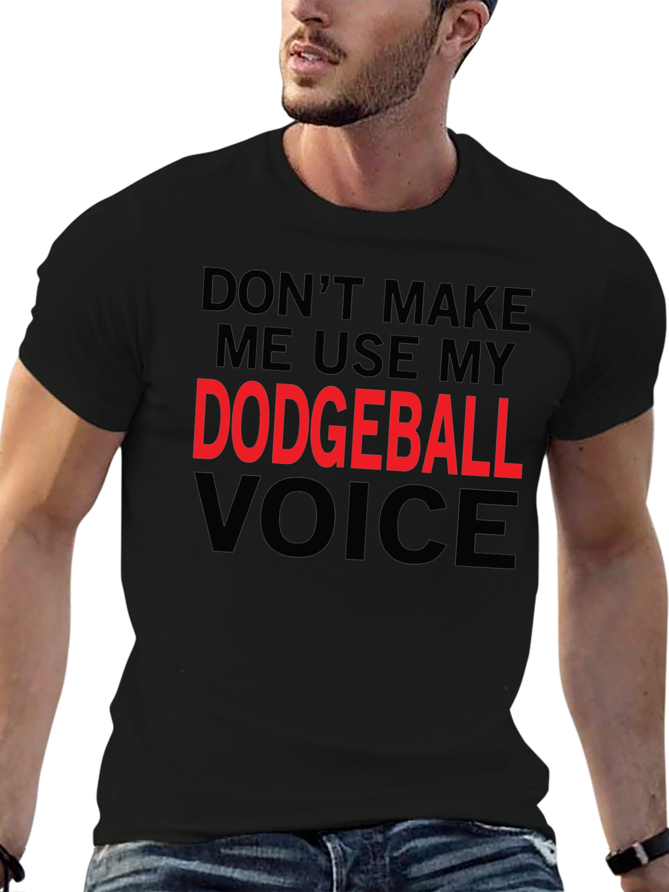 Dodgeball Voice T-Shirt - Funny Novelty Tee