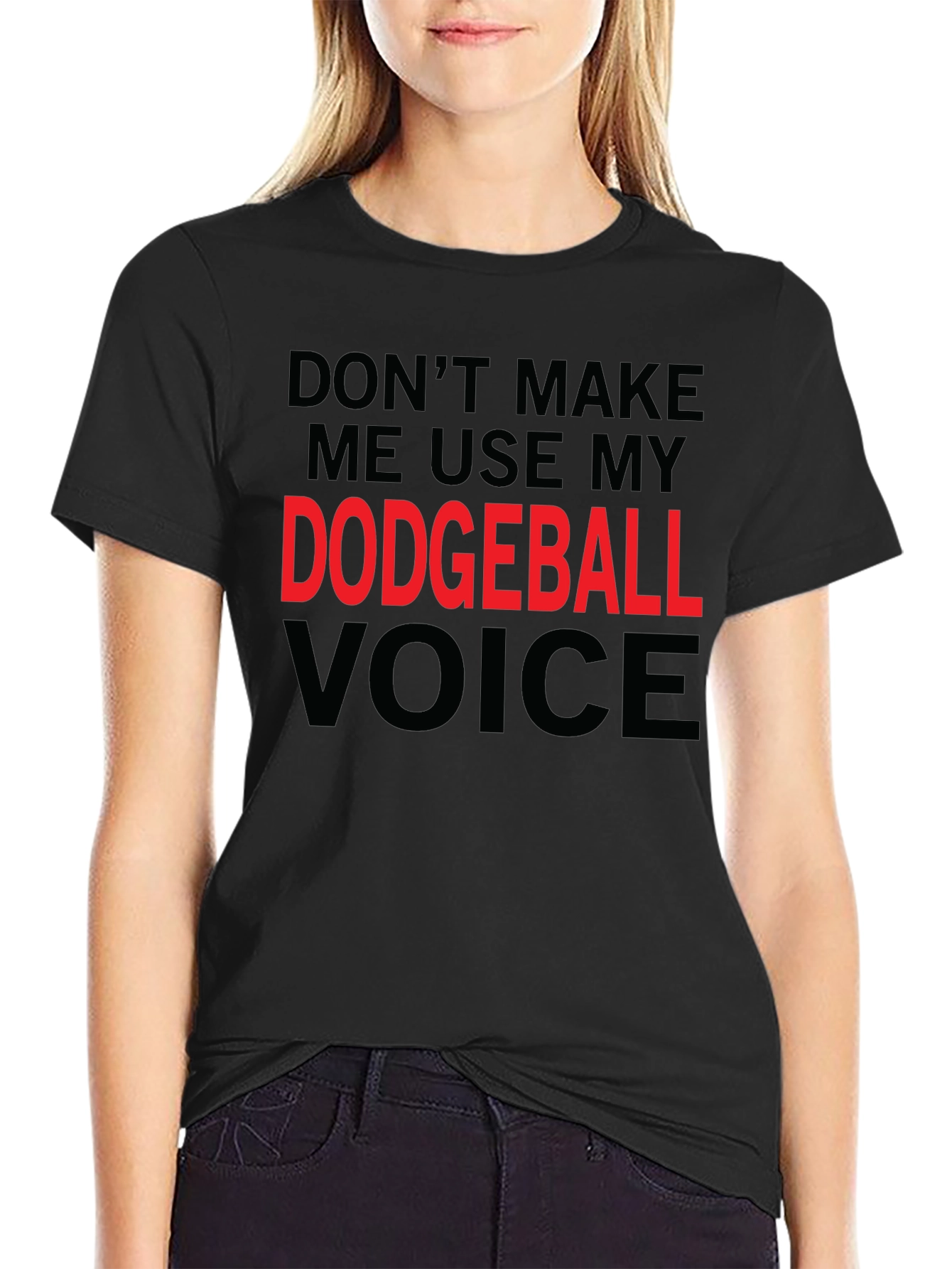 Dodgeball Voice T-Shirt - Funny Novelty Tee