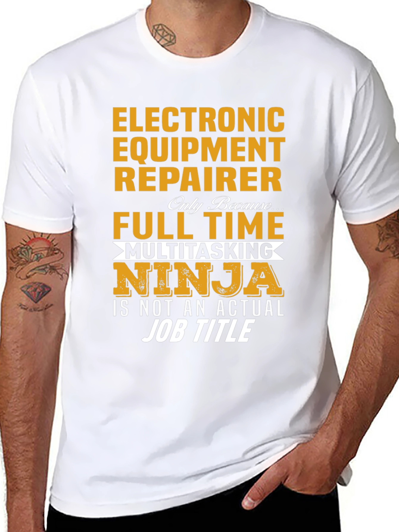 Electronic Equipment Repairer Multitasking Ninja T-Shirt