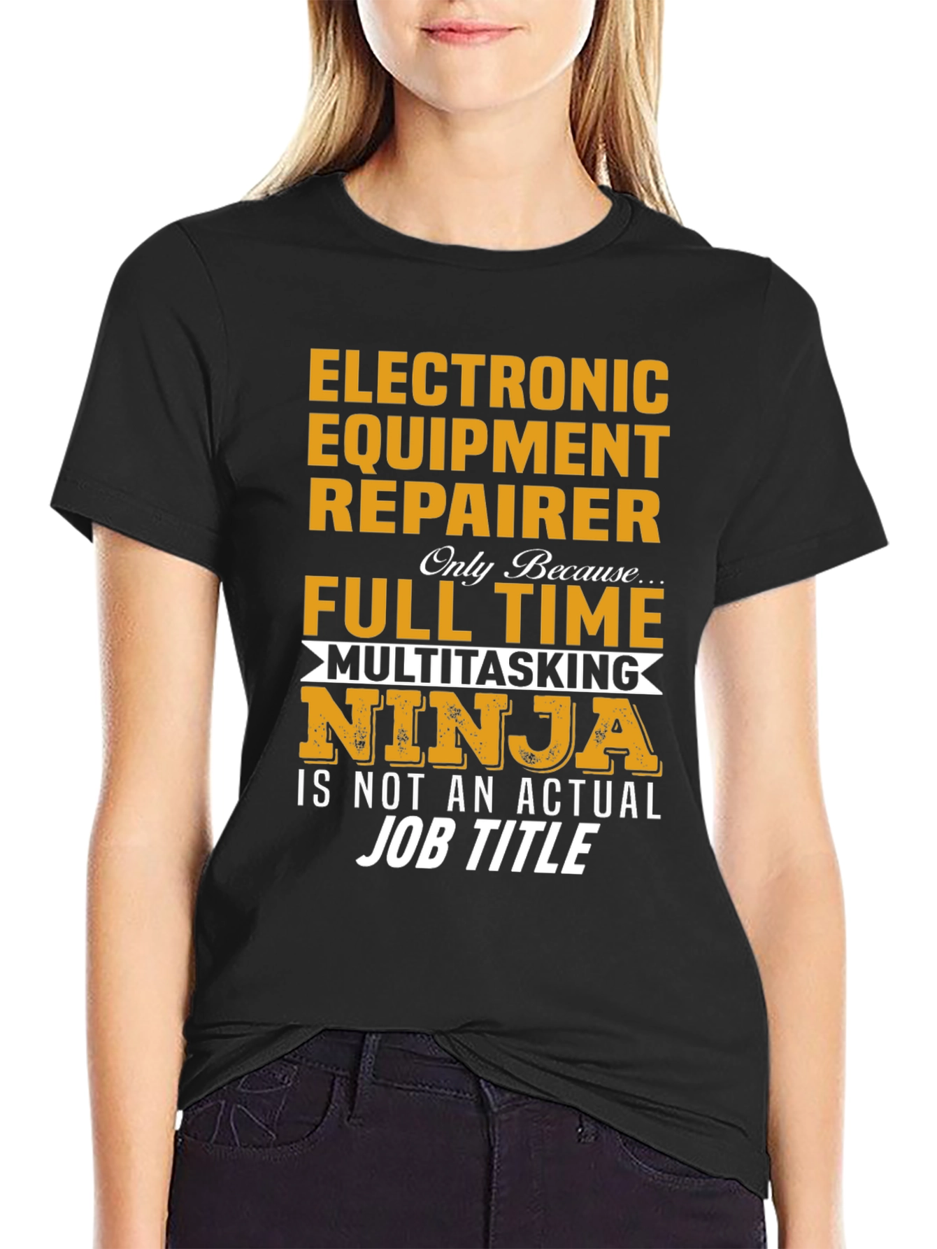 Electronic Equipment Repairer Multitasking Ninja T-Shirt