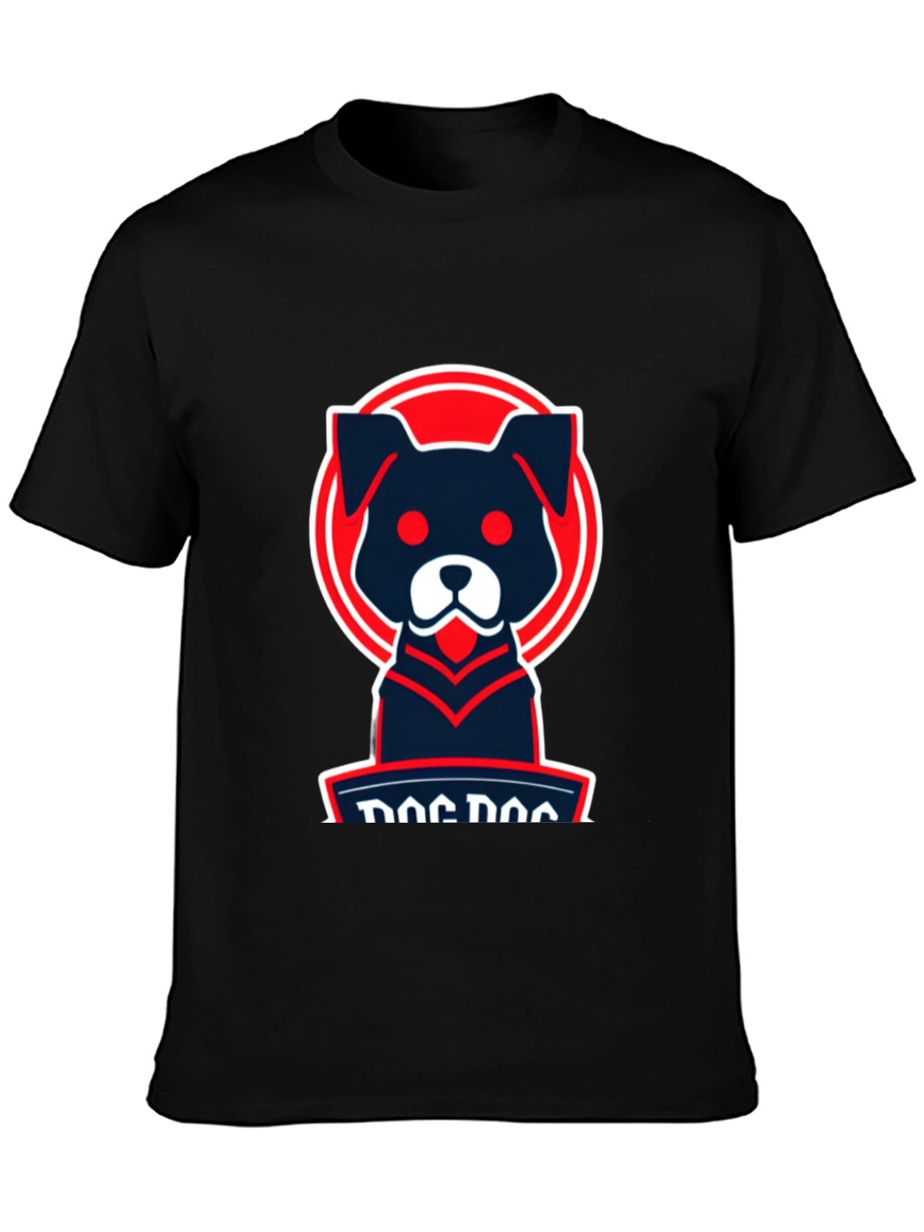 Dog Logo Graphic Tee - Cool Casual Style