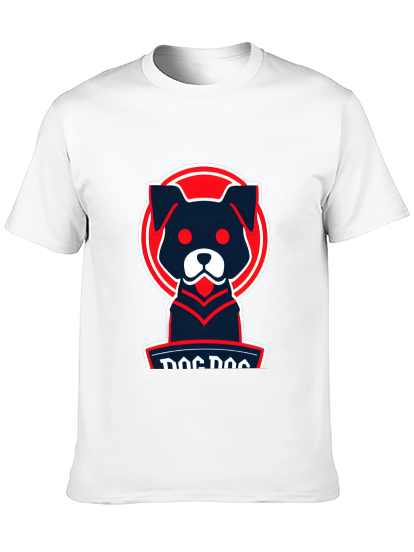 Dog Logo Graphic Tee - Cool Casual Style