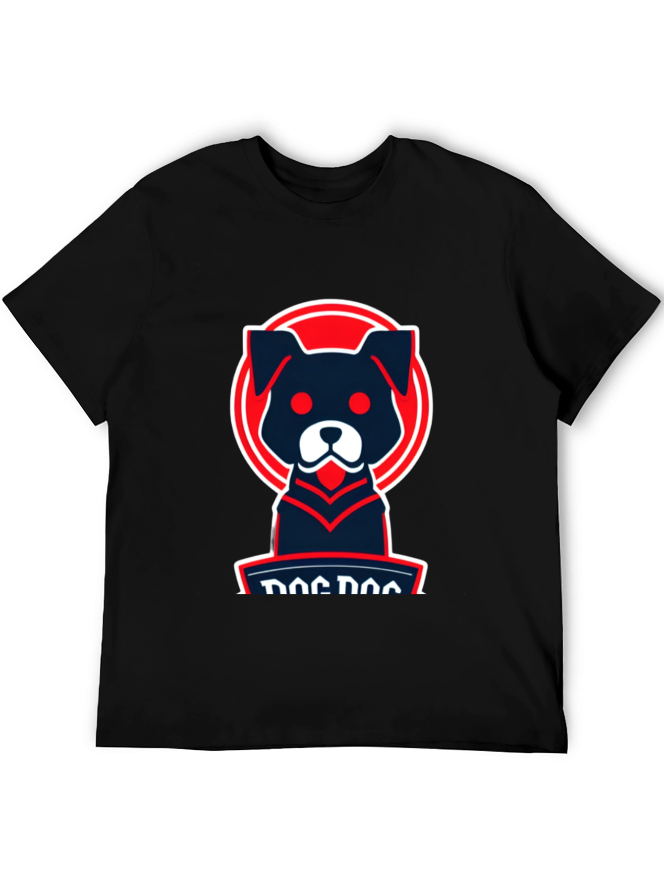 Dog Logo Graphic Tee - Cool Casual Style