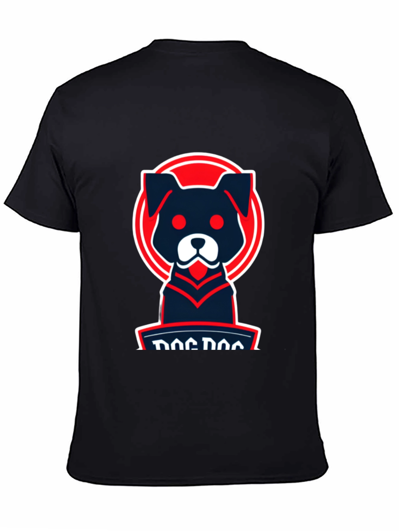 Dog Logo Graphic Tee - Cool Casual Style