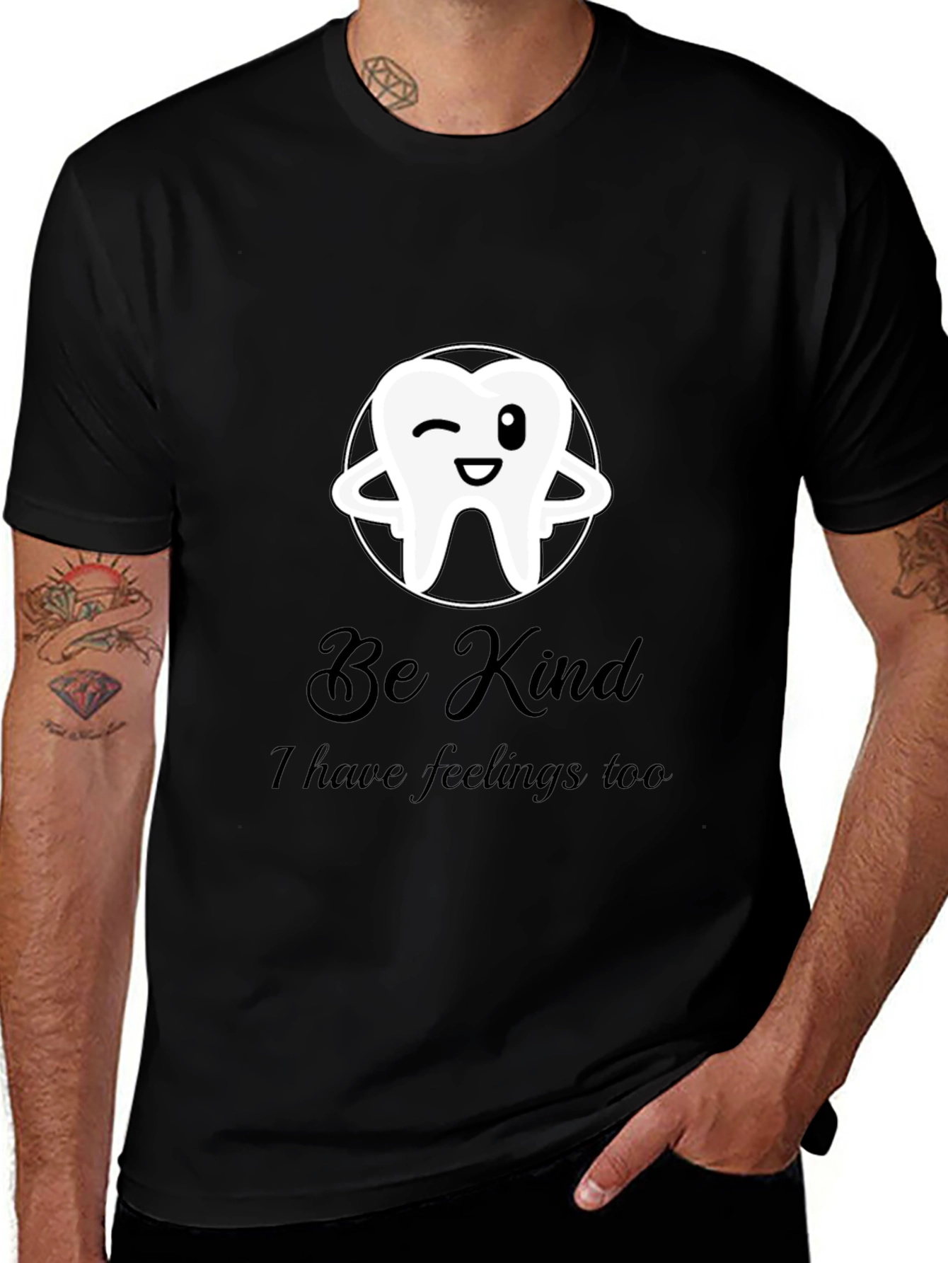 Be Kind Tooth Graphic T-Shirt - Soft Cotton Blend