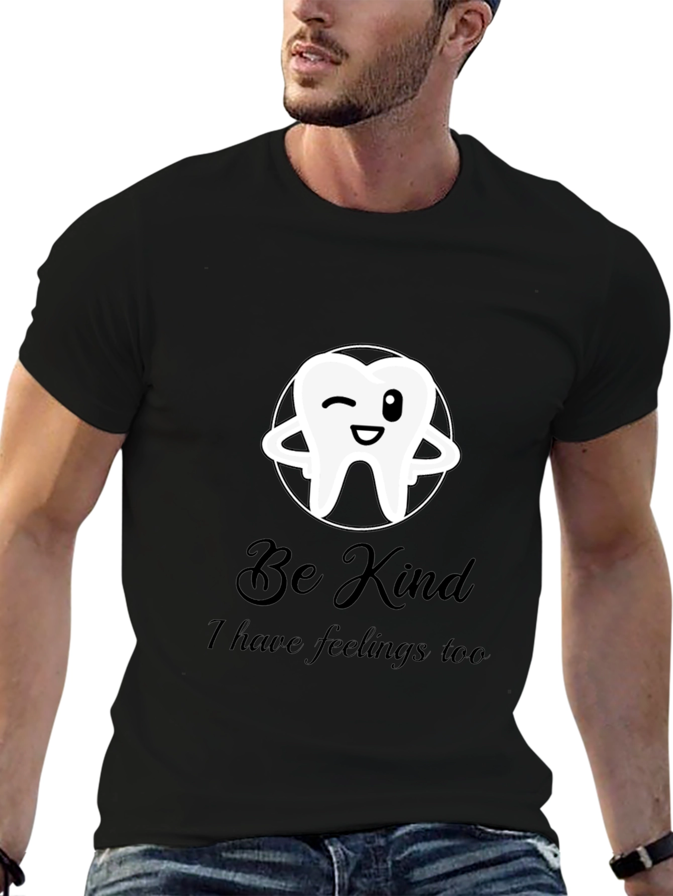 Be Kind Tooth Graphic T-Shirt - Soft Cotton Blend