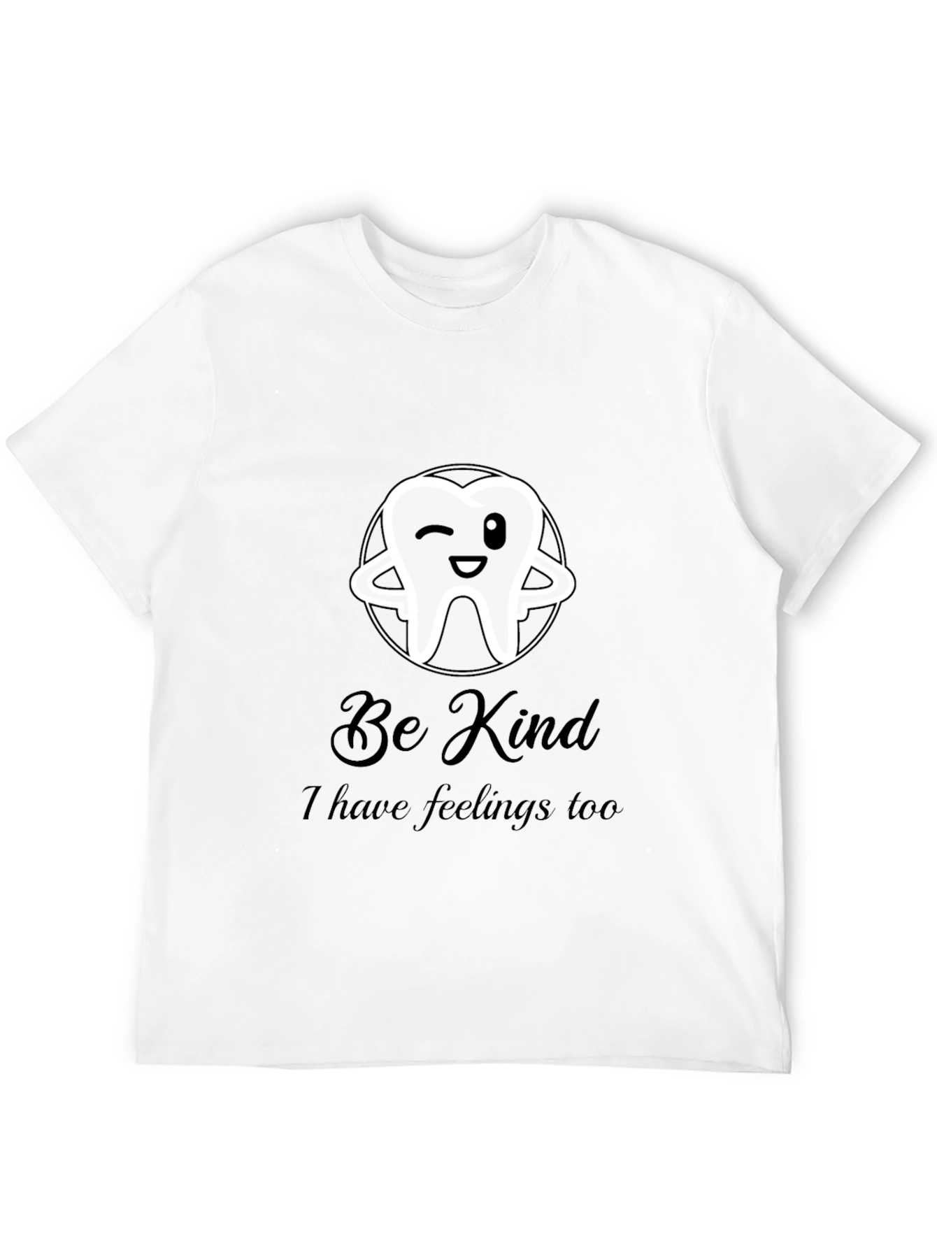 Be Kind Tooth Graphic T-Shirt - Soft Cotton Blend