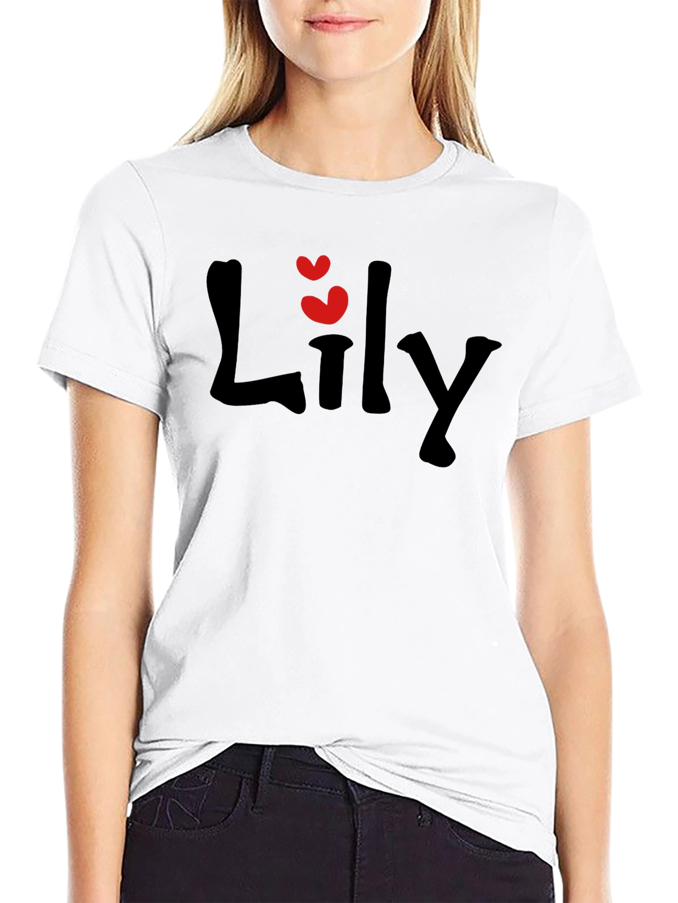 Lily Heart Graphic T-Shirt - Love Tee