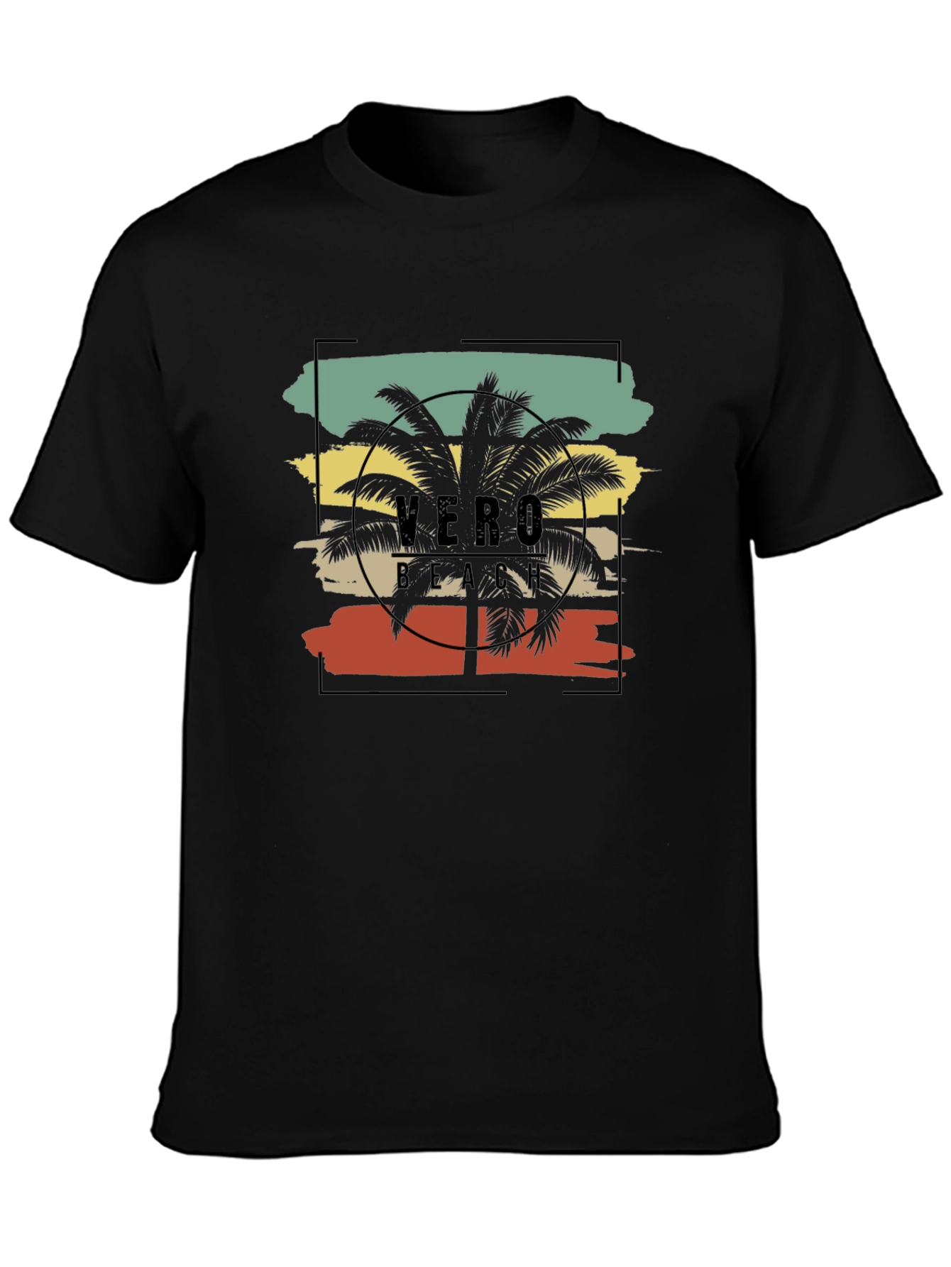 Vero Beach Graphic Tee - Palm Tree Design