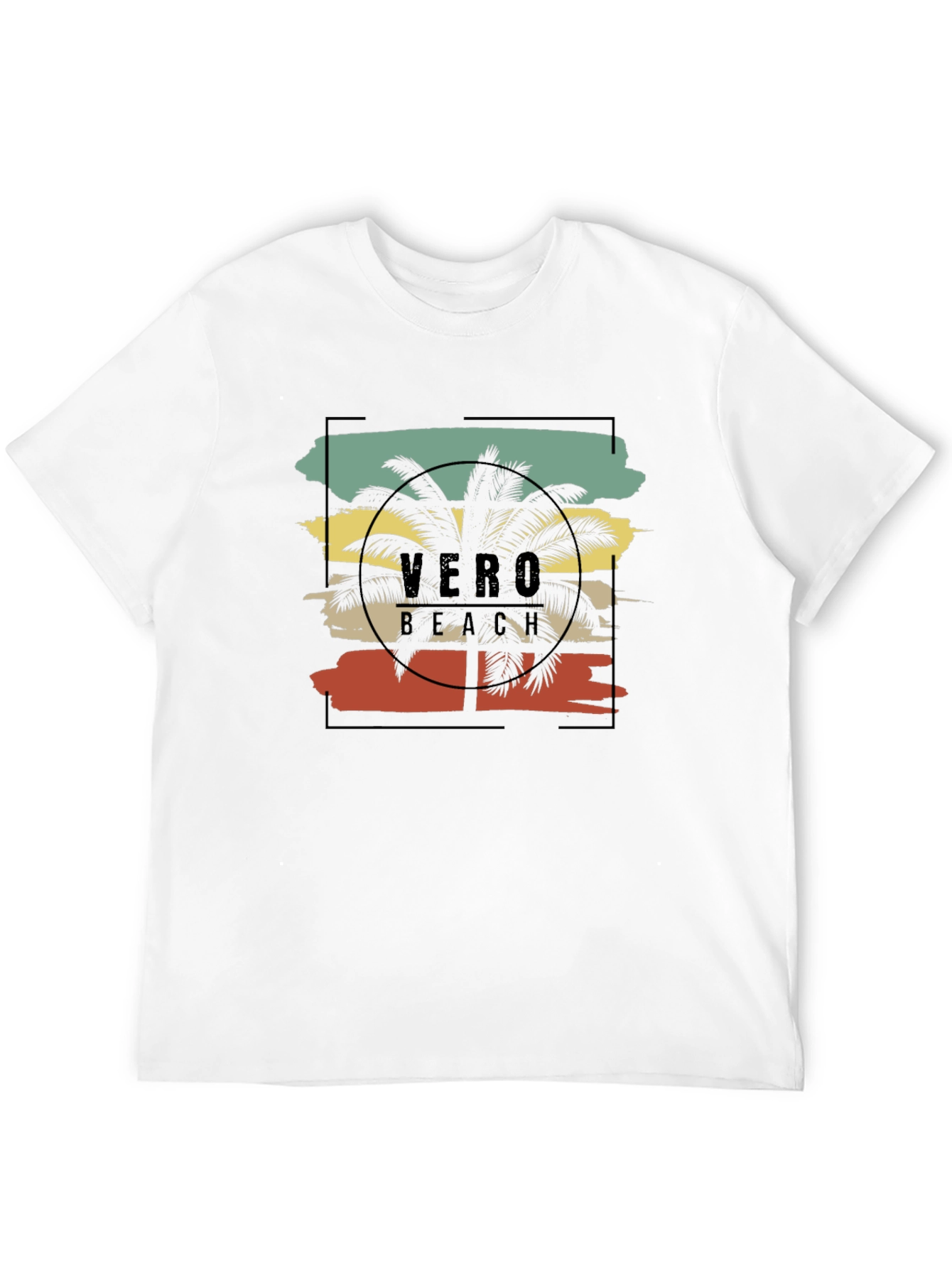 Vero Beach Graphic Tee - Palm Tree Design