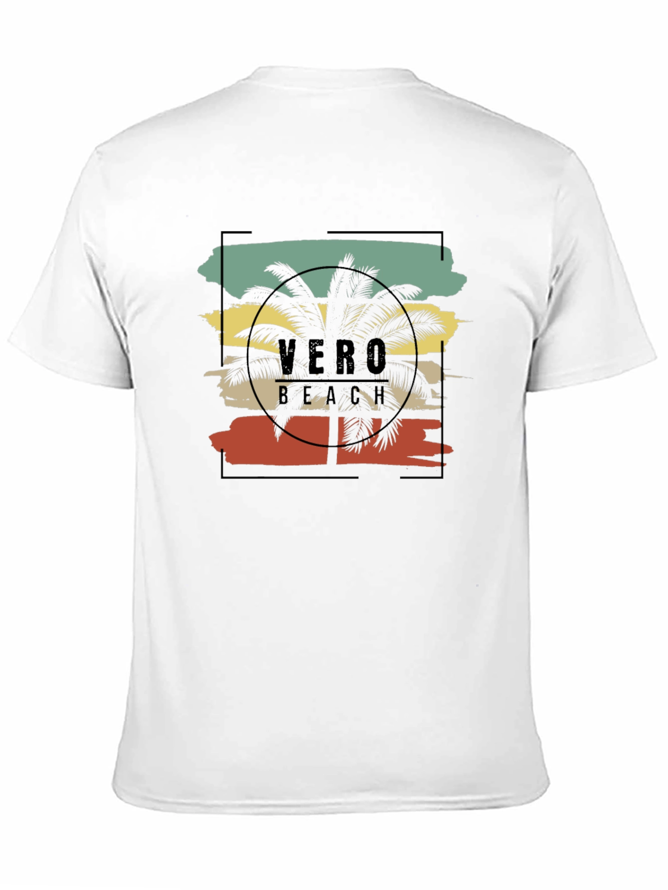Vero Beach Graphic Tee - Palm Tree Design