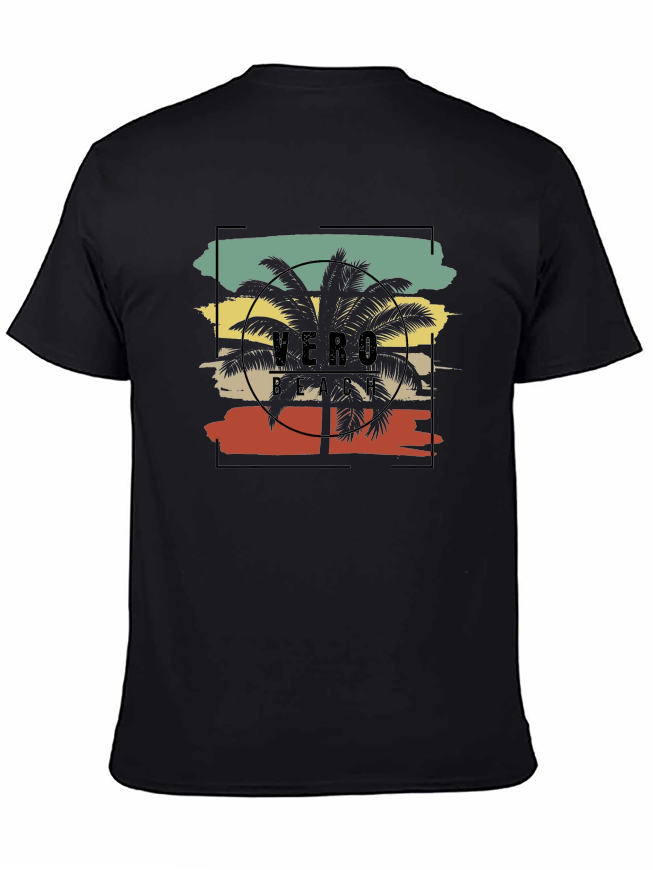 Vero Beach Graphic Tee - Palm Tree Design