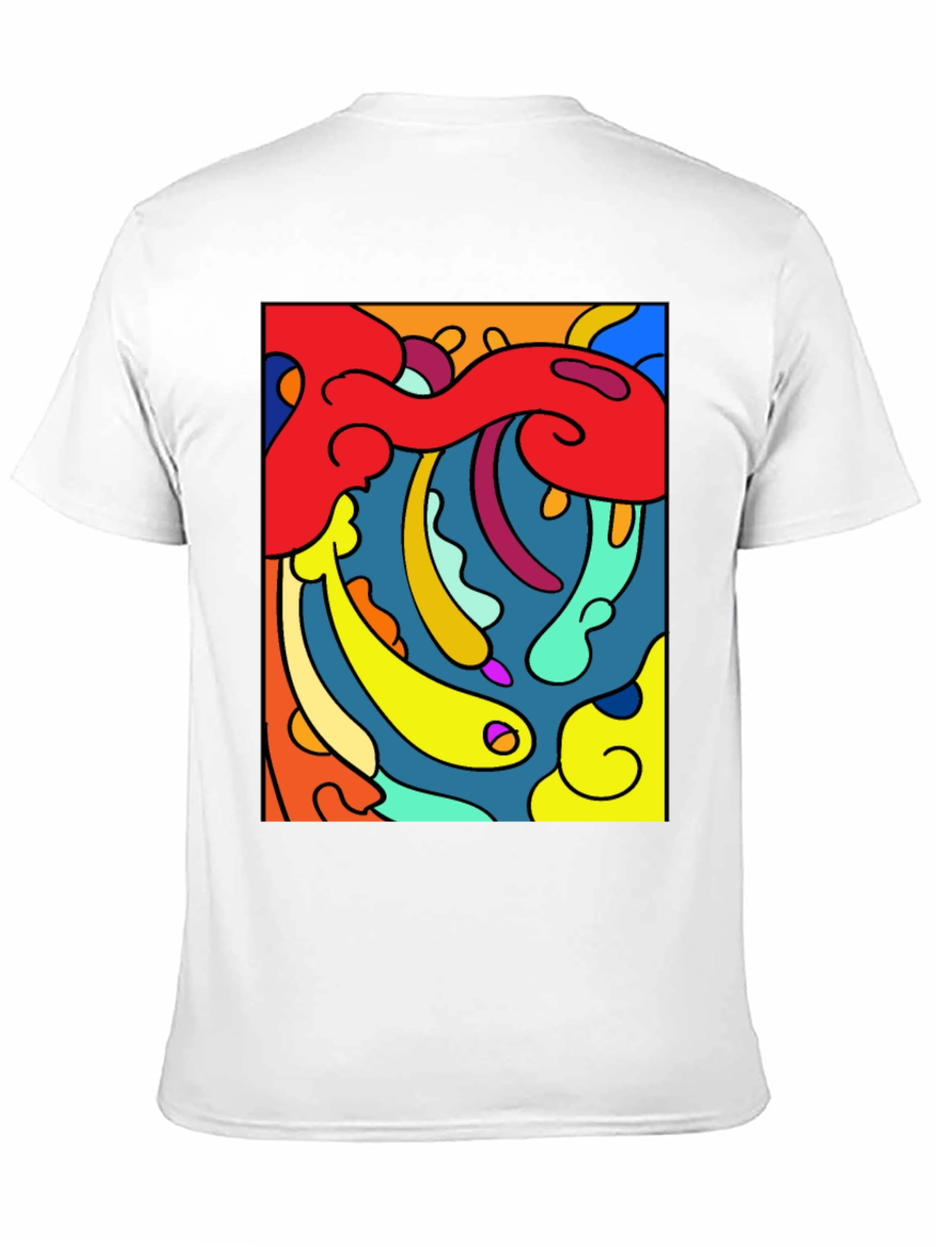 Abstract Art Graphic Black T-Shirt