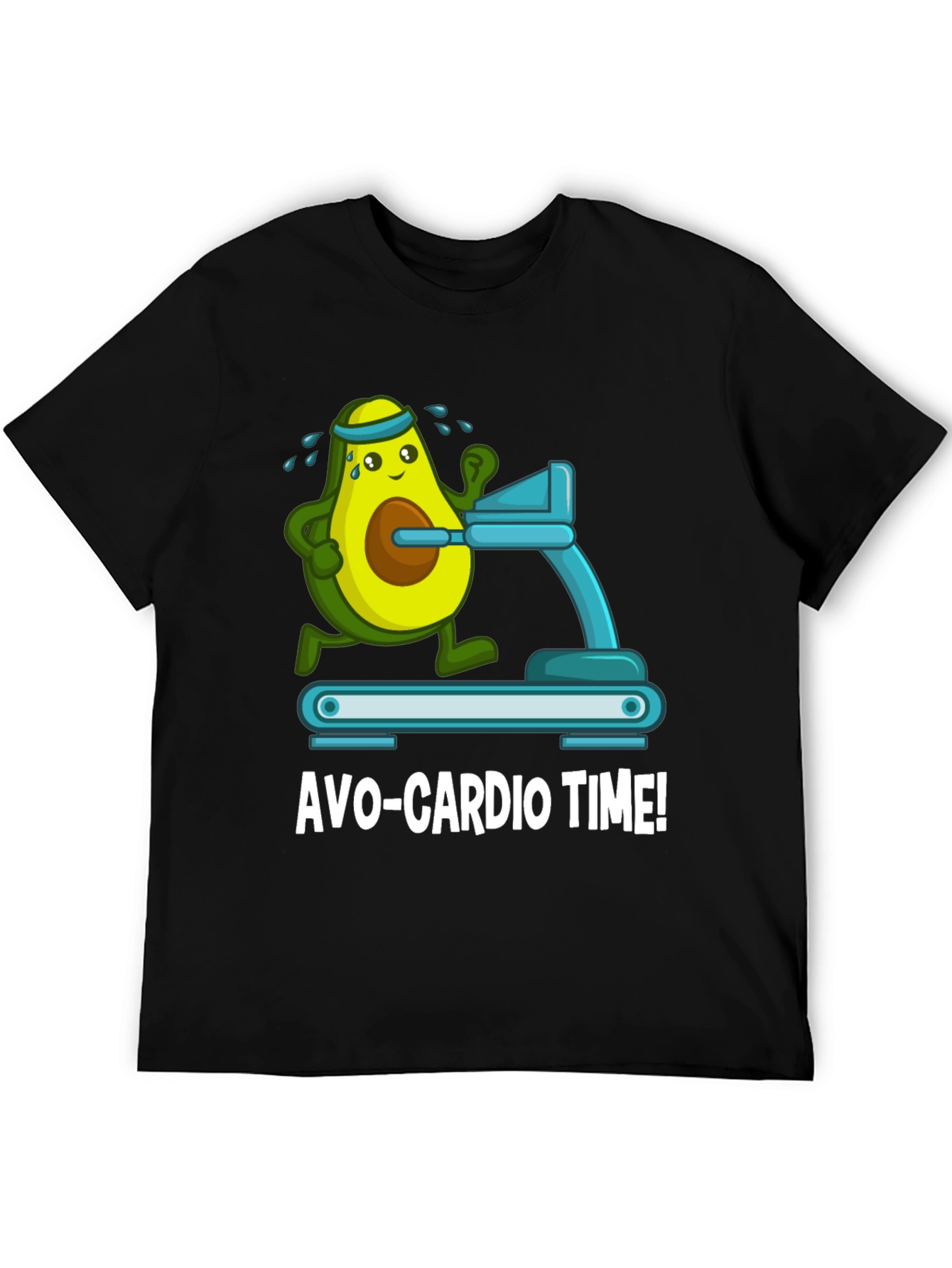 Avo-Cardio Time Funny Avocado Workout Gym T-Shirt