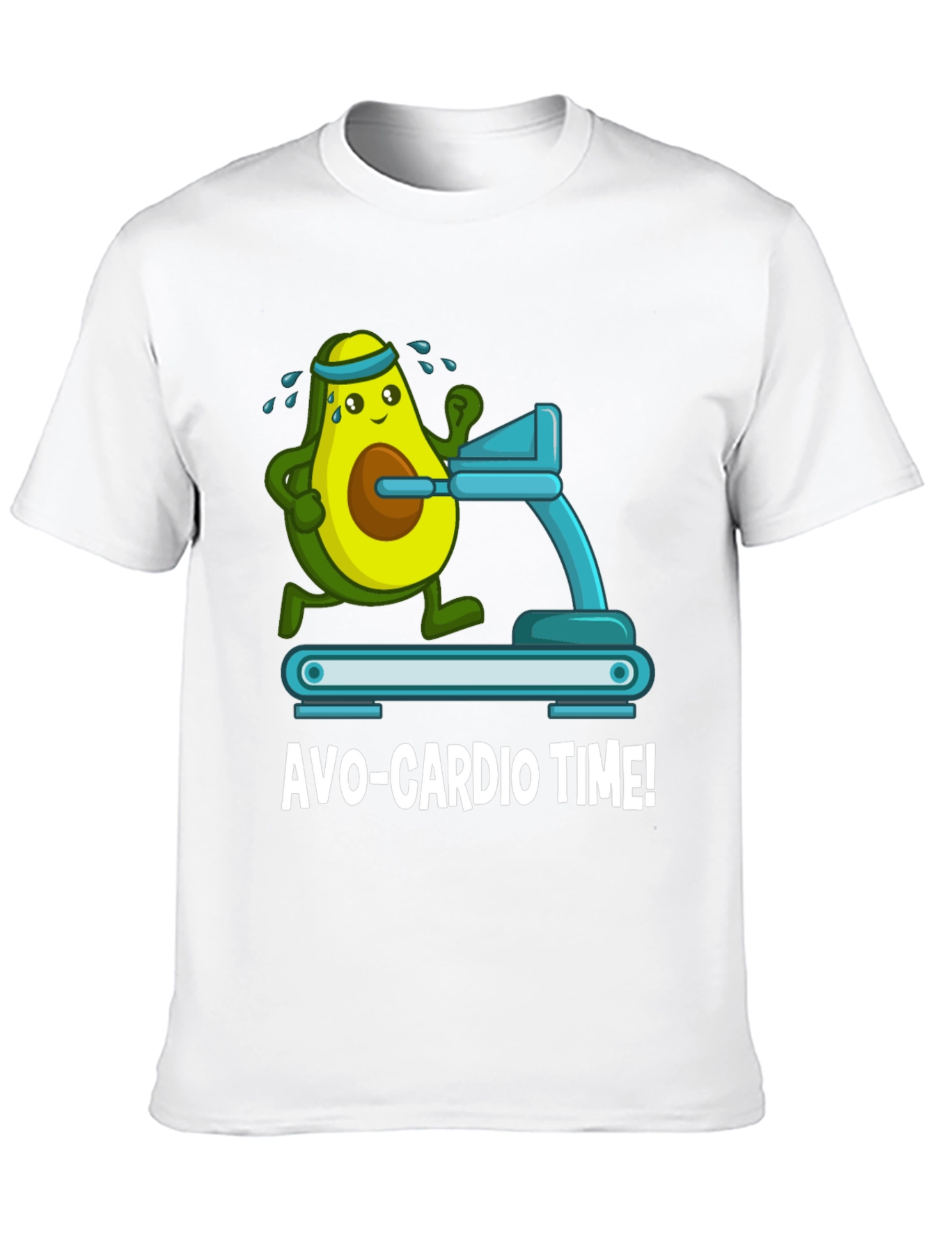 Avo-Cardio Time Funny Avocado Workout Gym T-Shirt
