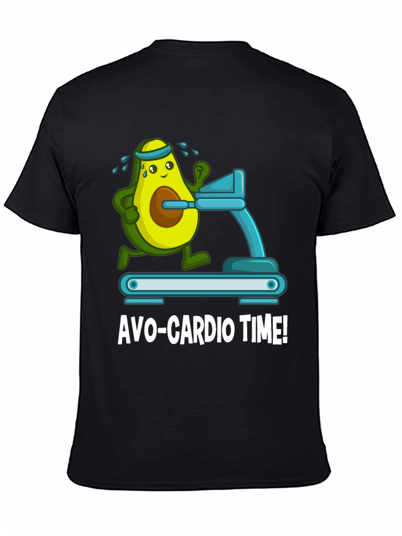 Avo-Cardio Time Funny Avocado Workout Gym T-Shirt