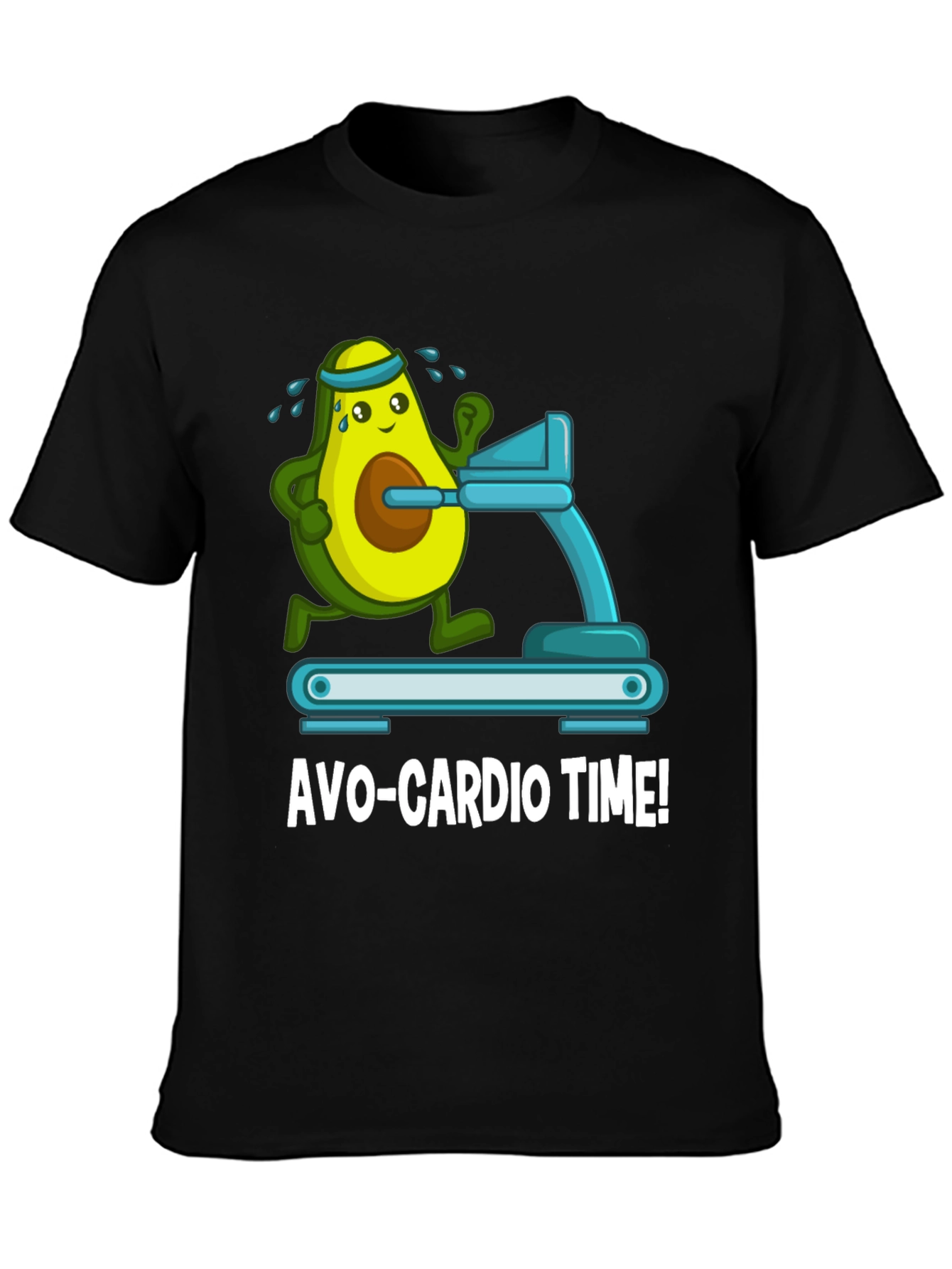 Avo-Cardio Time Funny Avocado Workout Gym T-Shirt