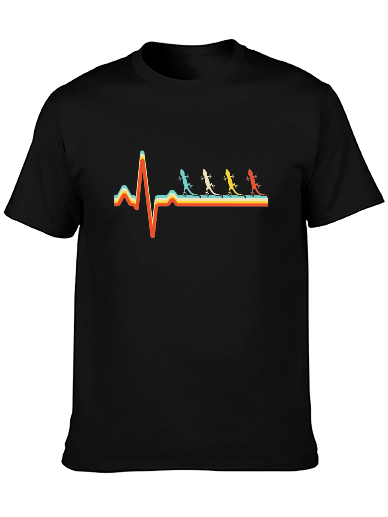 Lizard Heartbeat T-Shirt - Retro Style