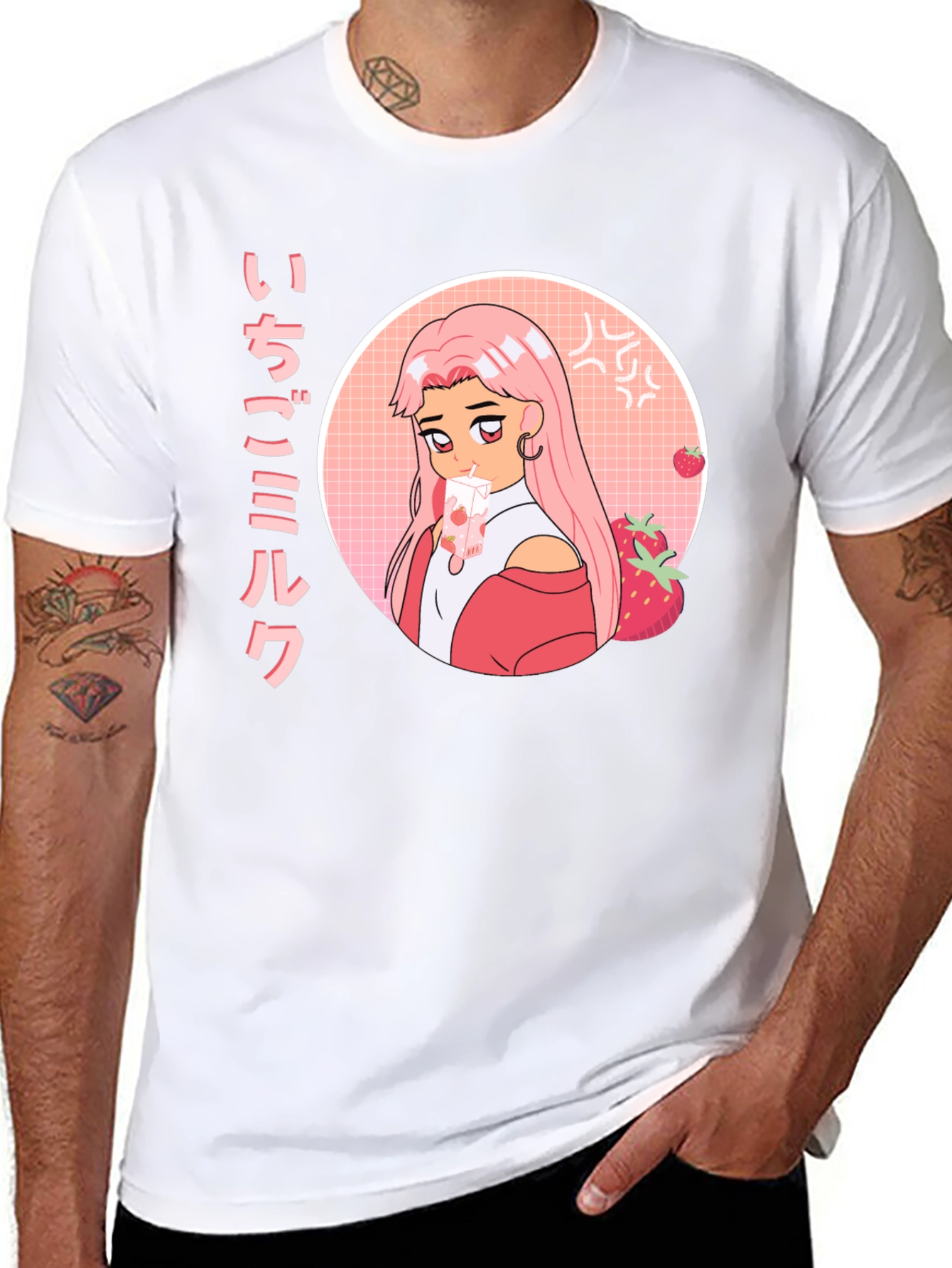 Anime Strawberry Milk T-Shirt
