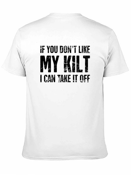 Funny Kilt T-Shirt - I Can Take It Off Tee