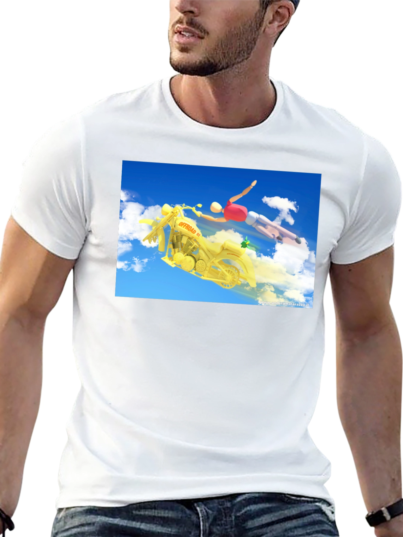 Offroad Motorcycle Rider Graphic T-Shirt
