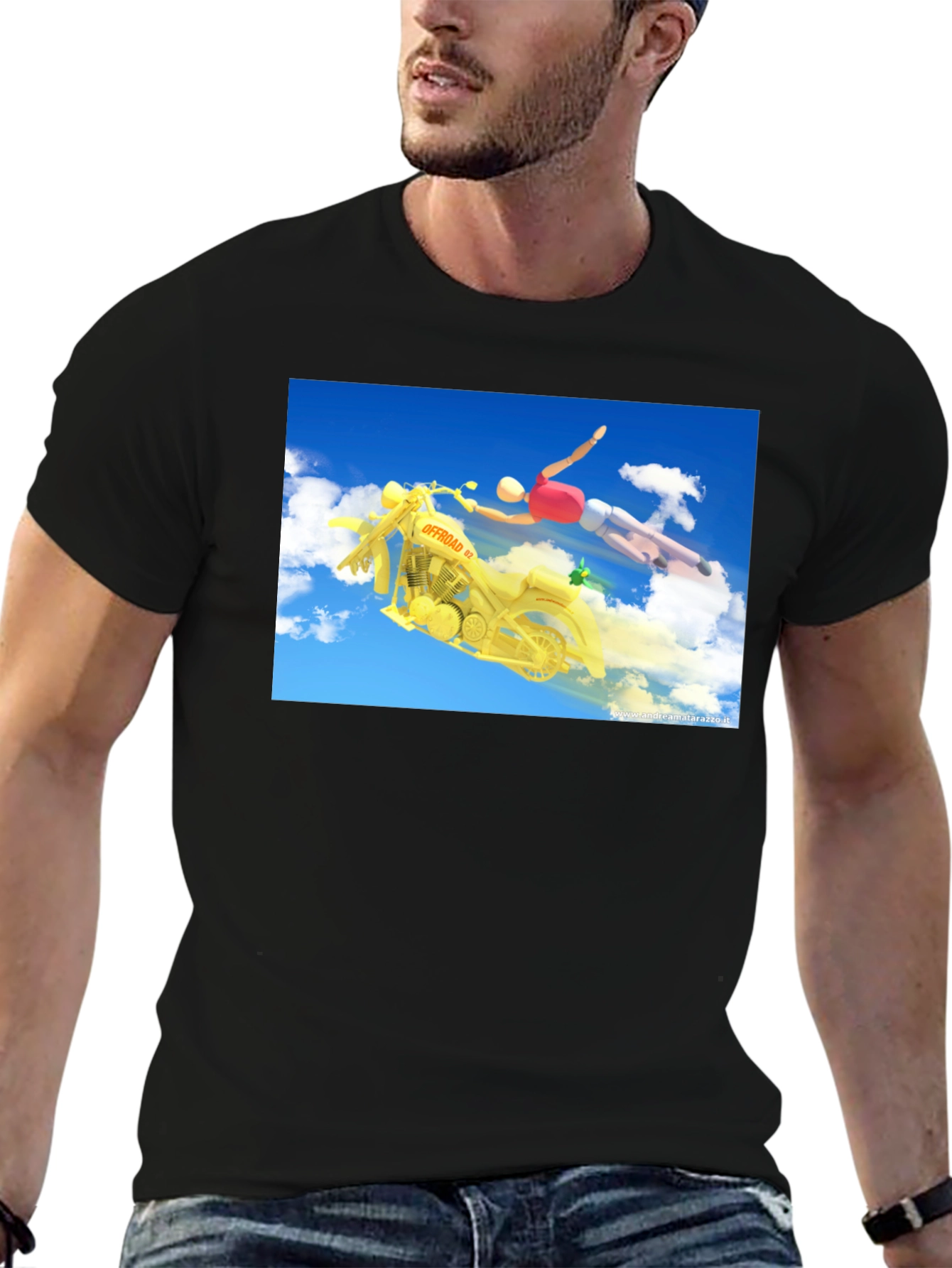Offroad Motorcycle Rider Graphic T-Shirt