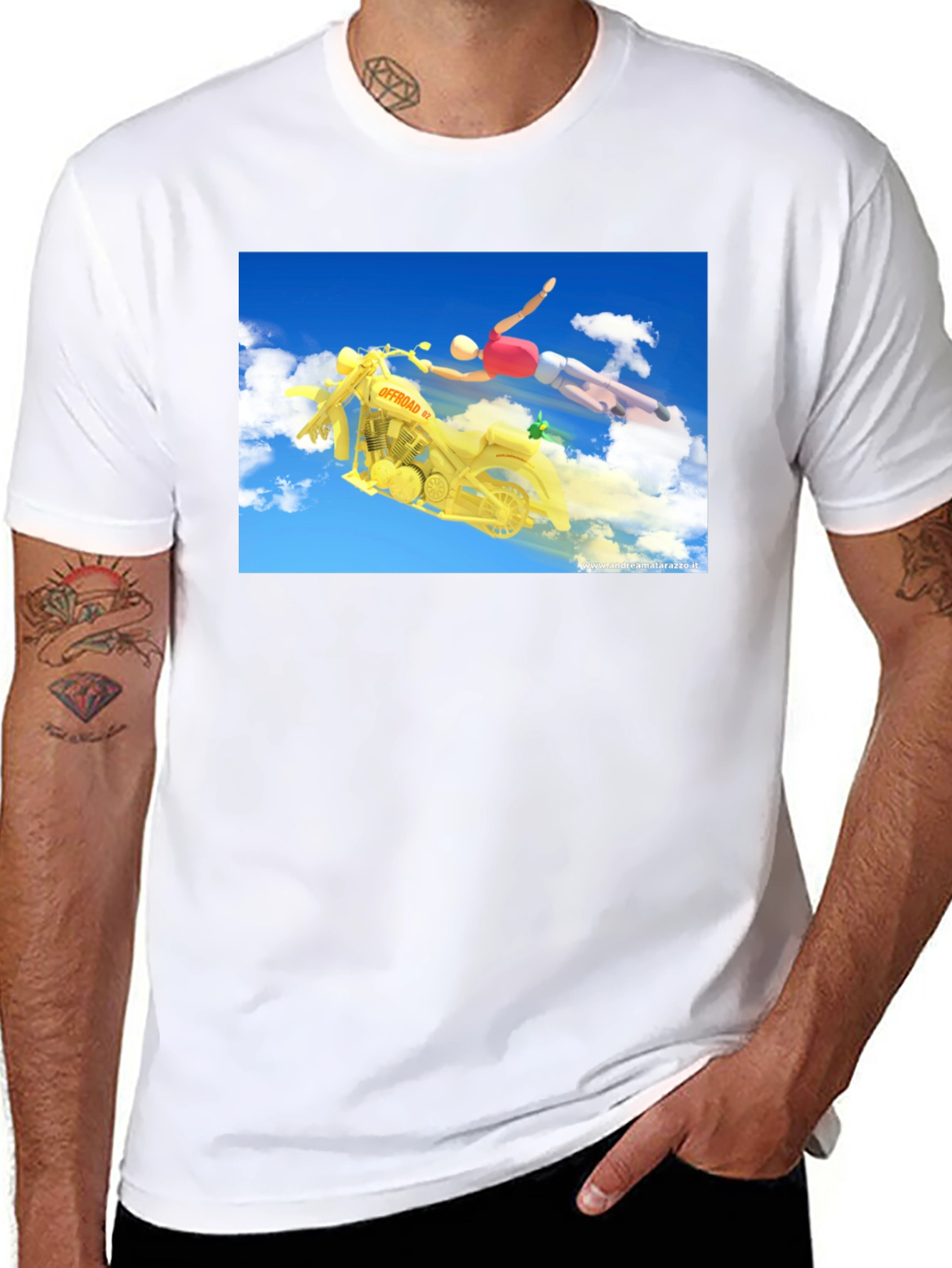 Offroad Motorcycle Rider Graphic T-Shirt