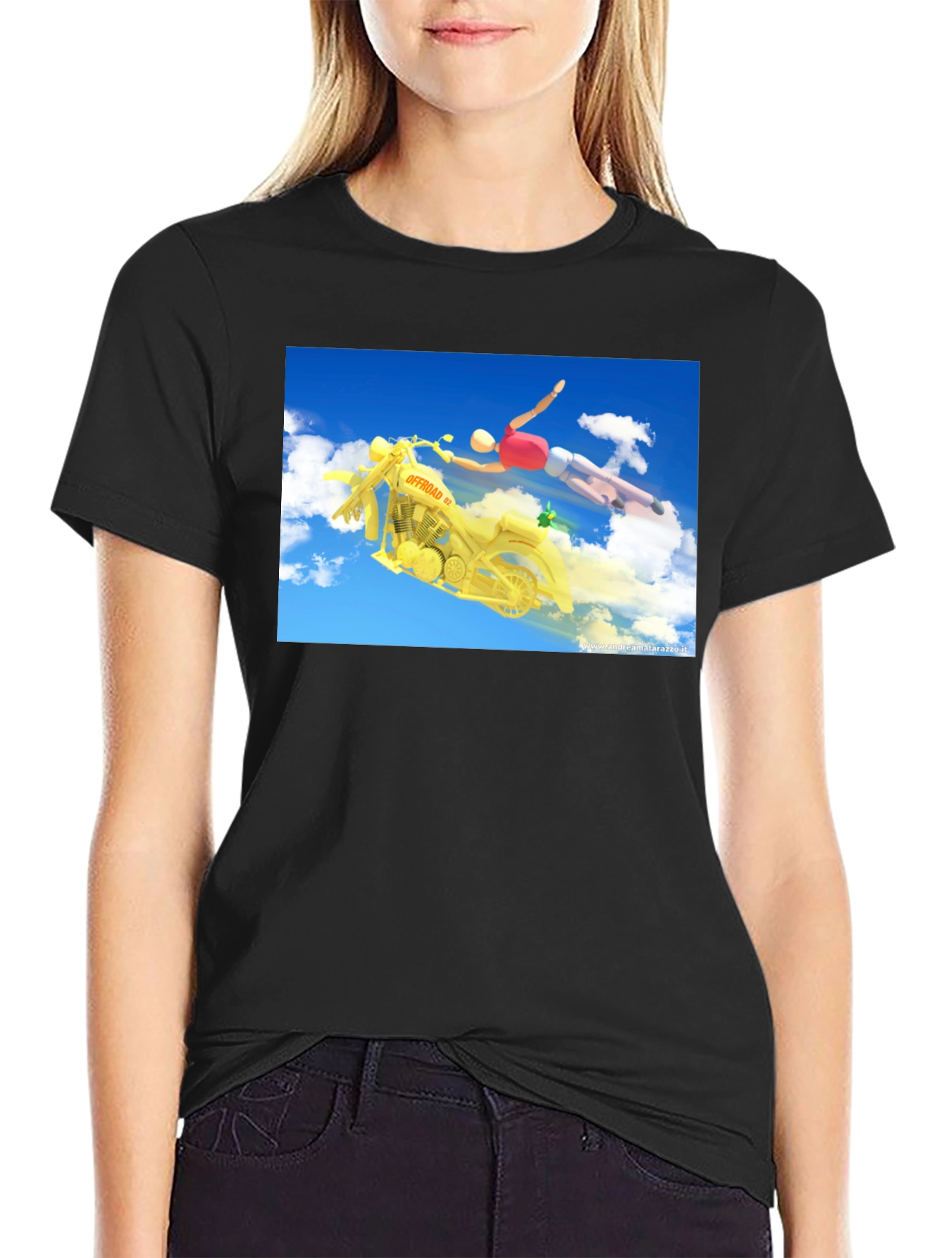 Offroad Motorcycle Rider Graphic T-Shirt