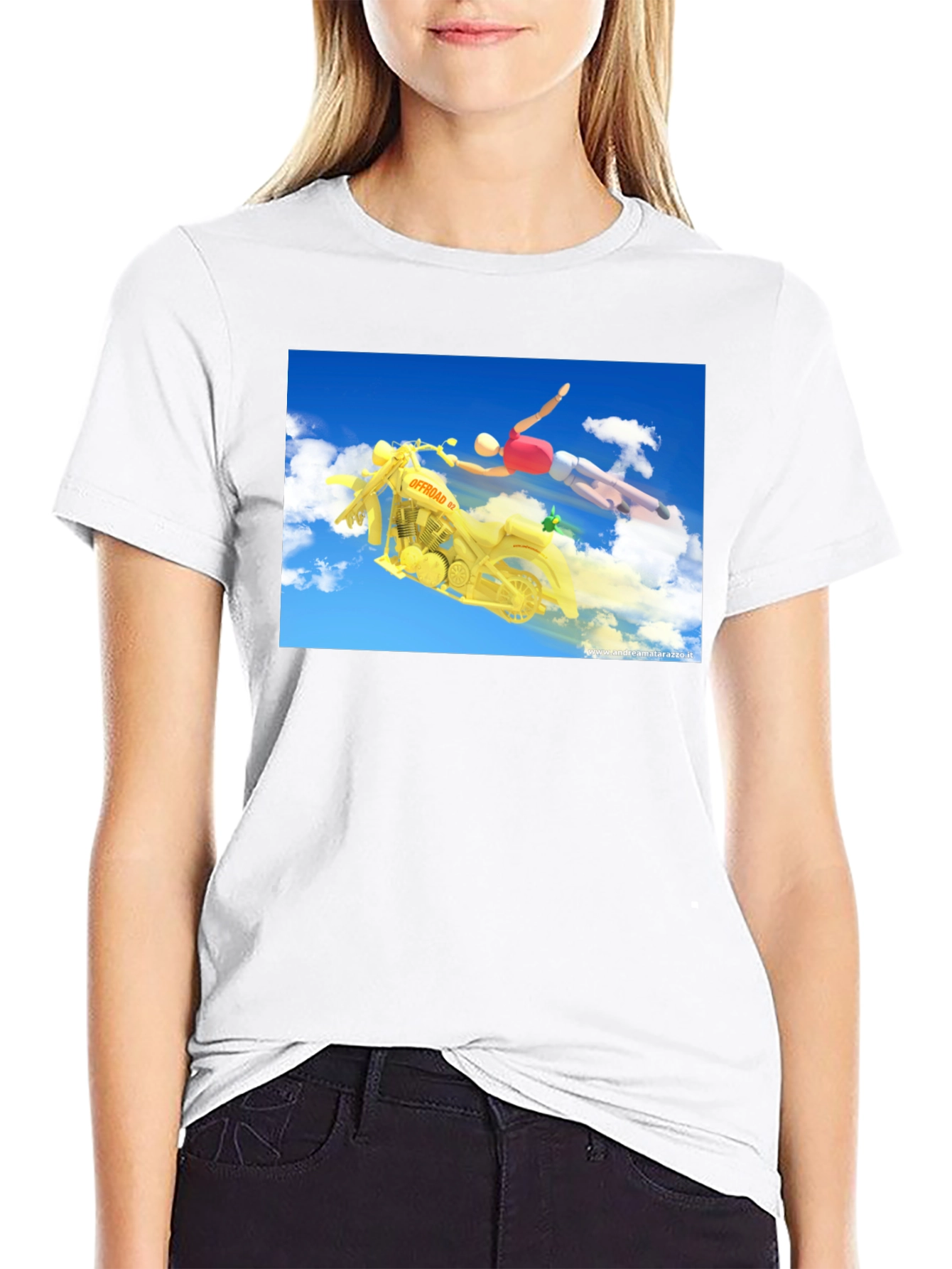 Offroad Motorcycle Rider Graphic T-Shirt