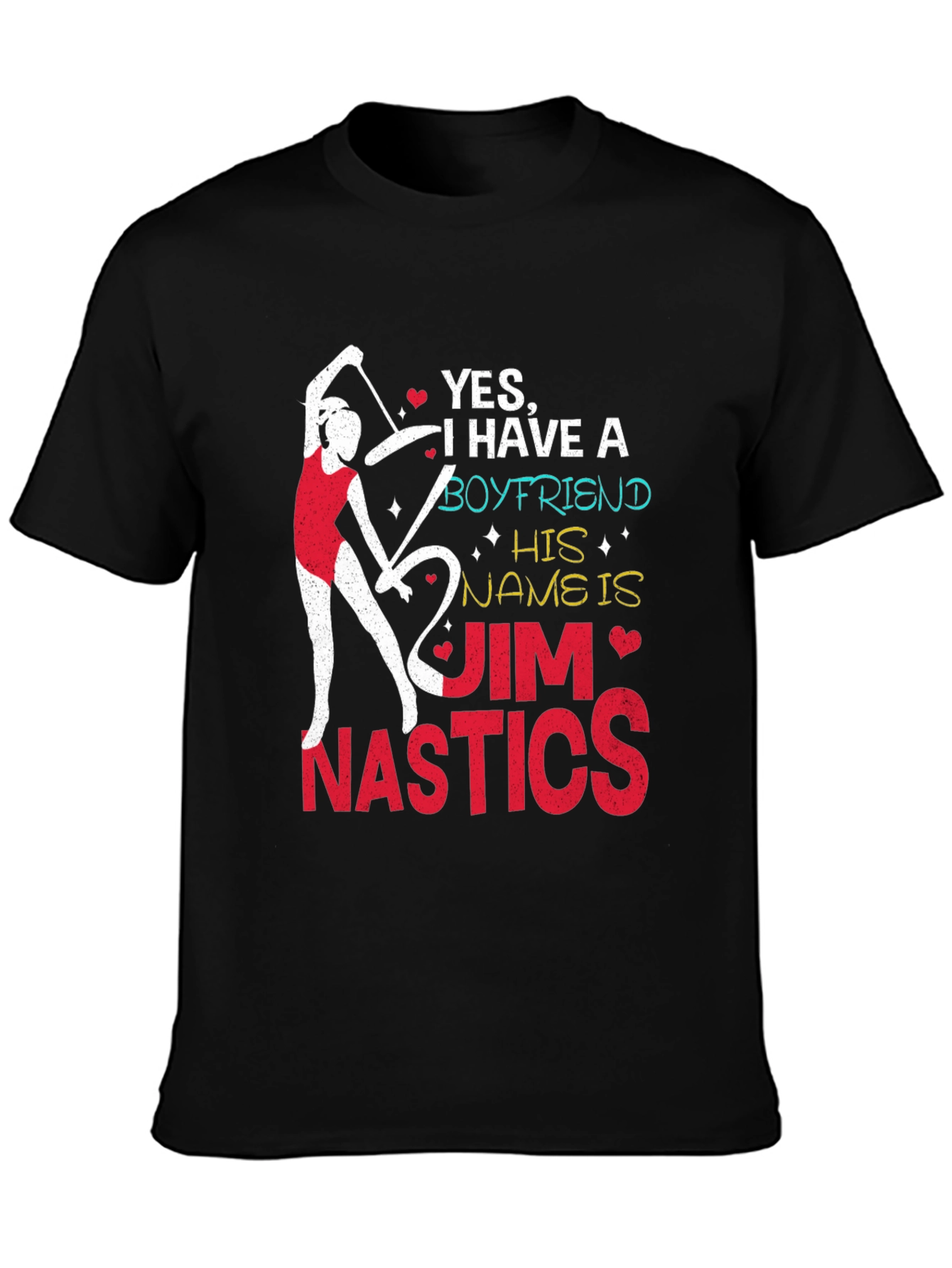 Gymnastics Boyfriend T-Shirt - Jim Nastics Novelty Tee