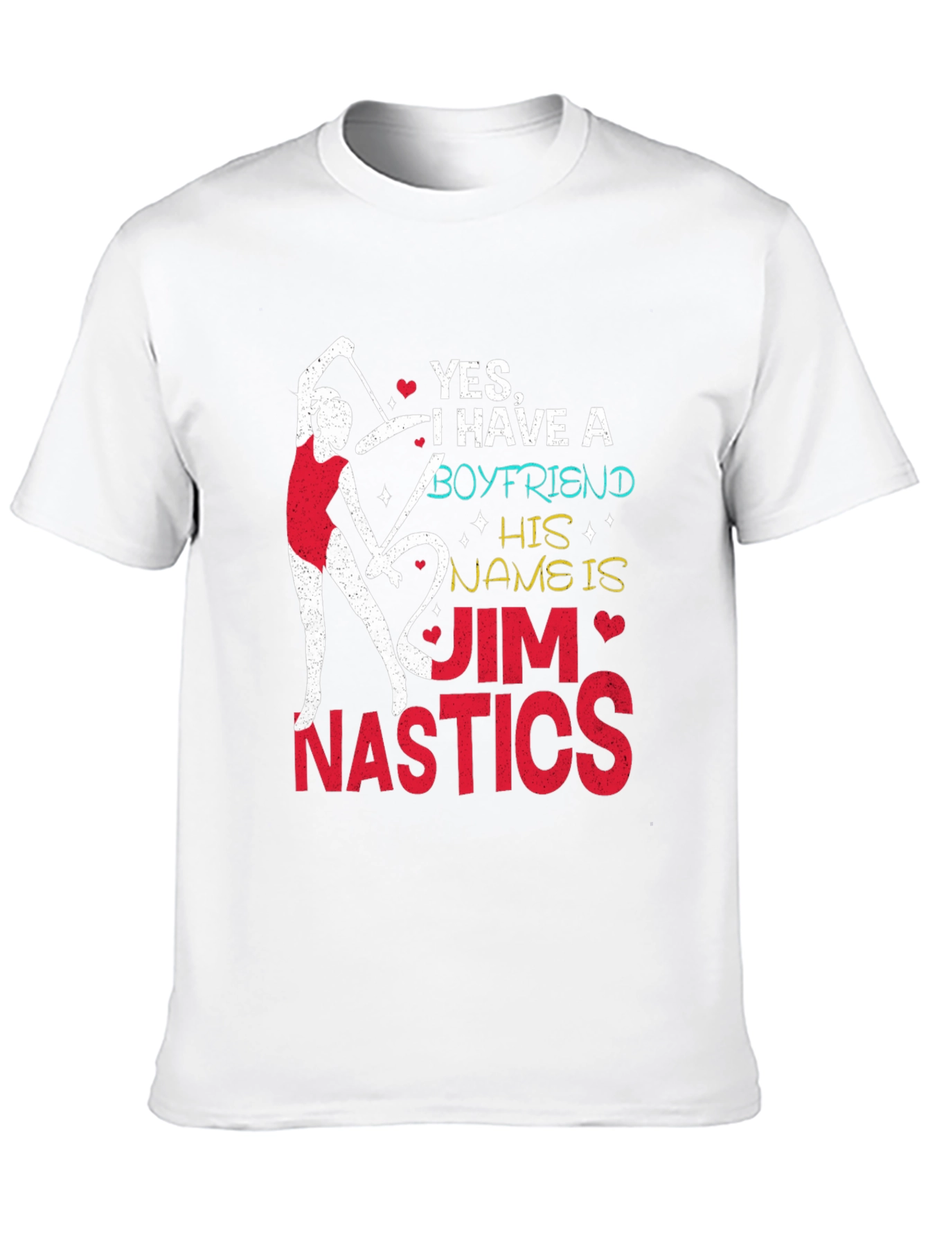 Gymnastics Boyfriend T-Shirt - Jim Nastics Novelty Tee