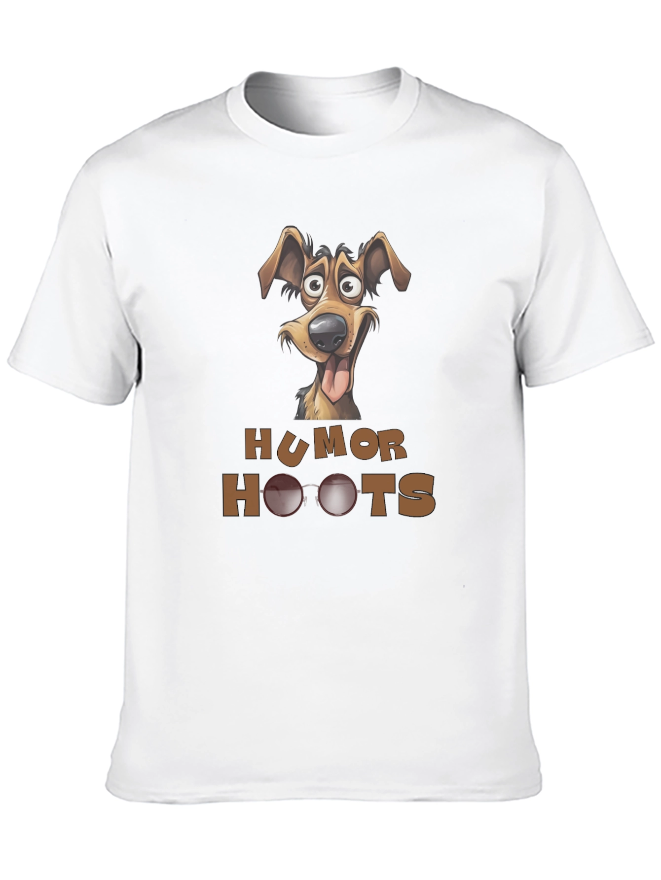 Humor Hoots Dog Graphic T-Shirt