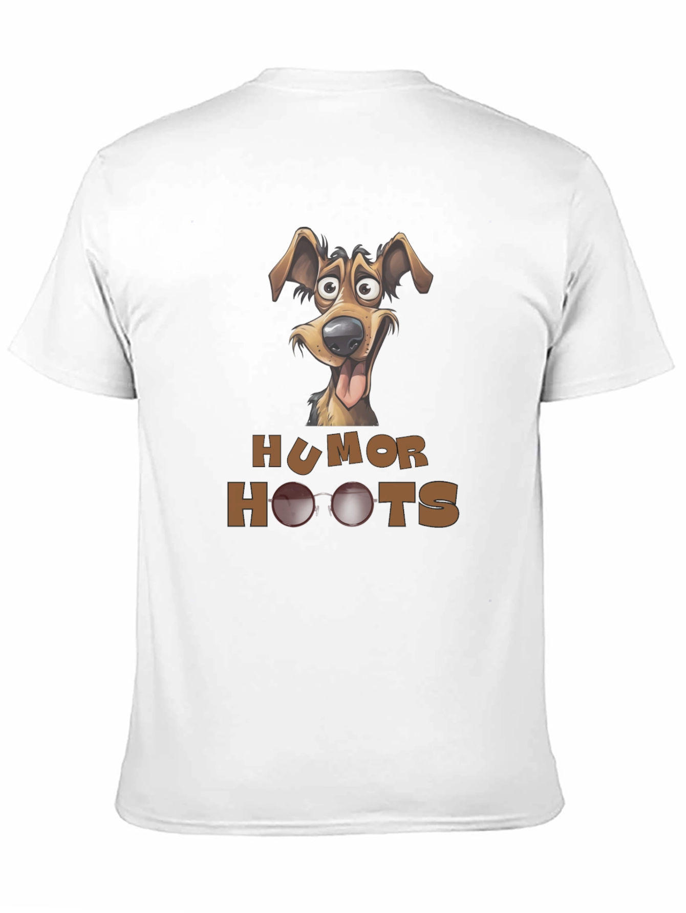 Humor Hoots Dog Graphic T-Shirt