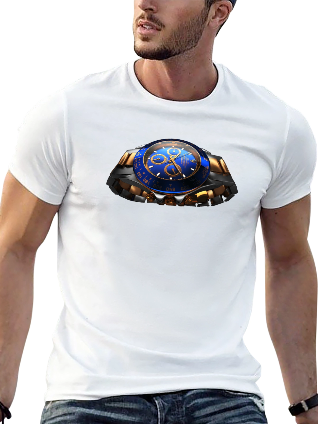Stylish Watch Graphic T-Shirt