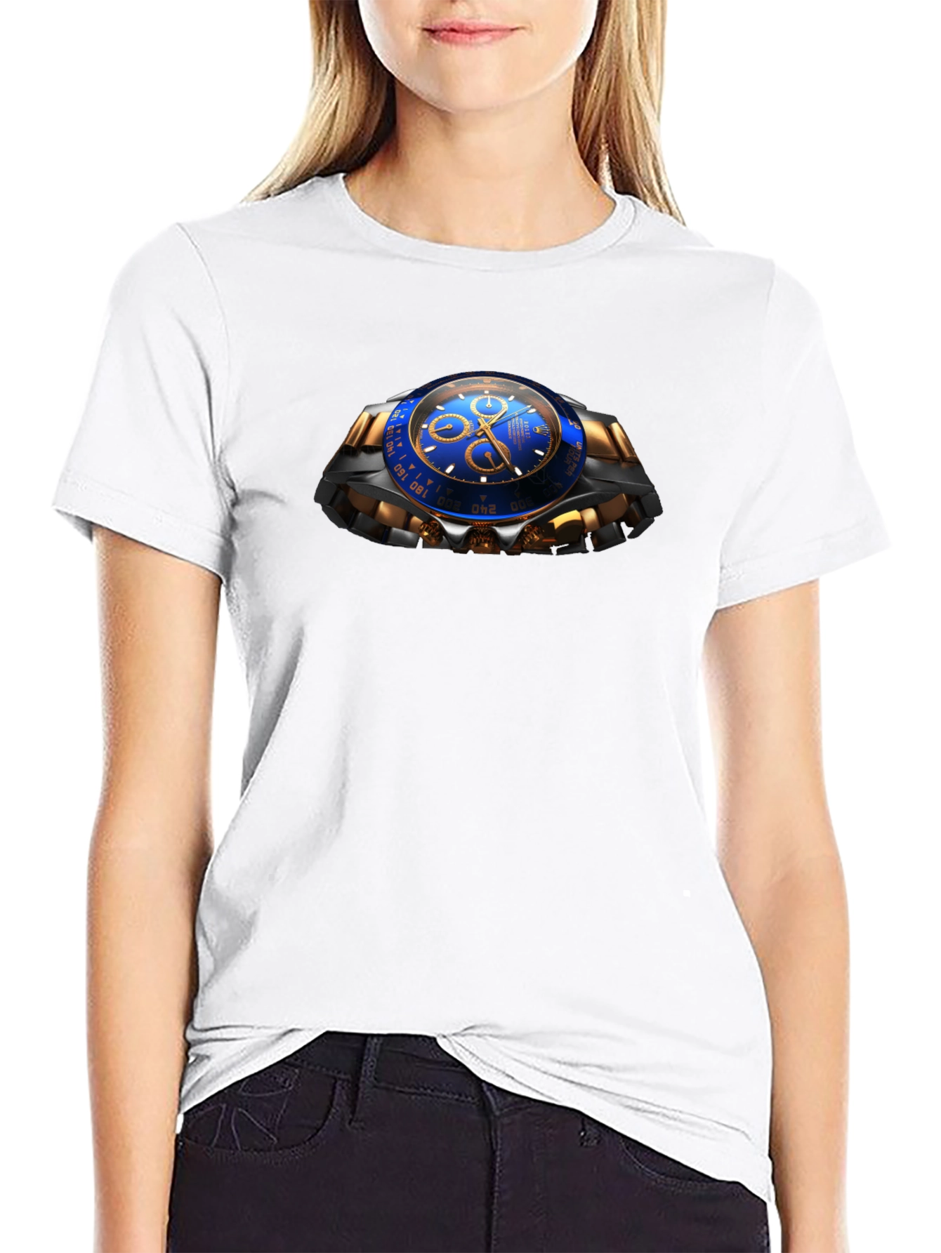 Stylish Watch Graphic T-Shirt