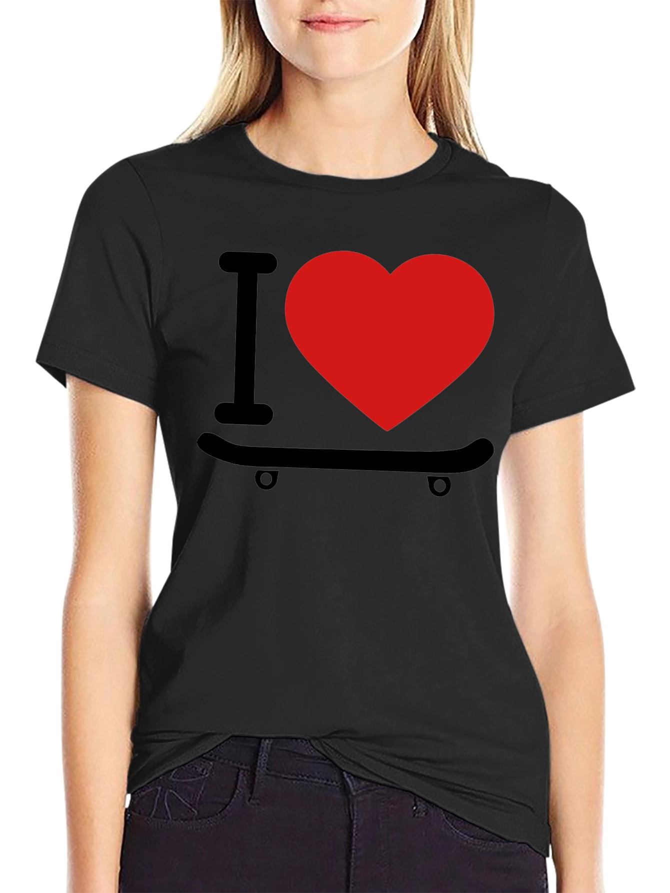 I Love Skateboarding Graphic T-Shirt