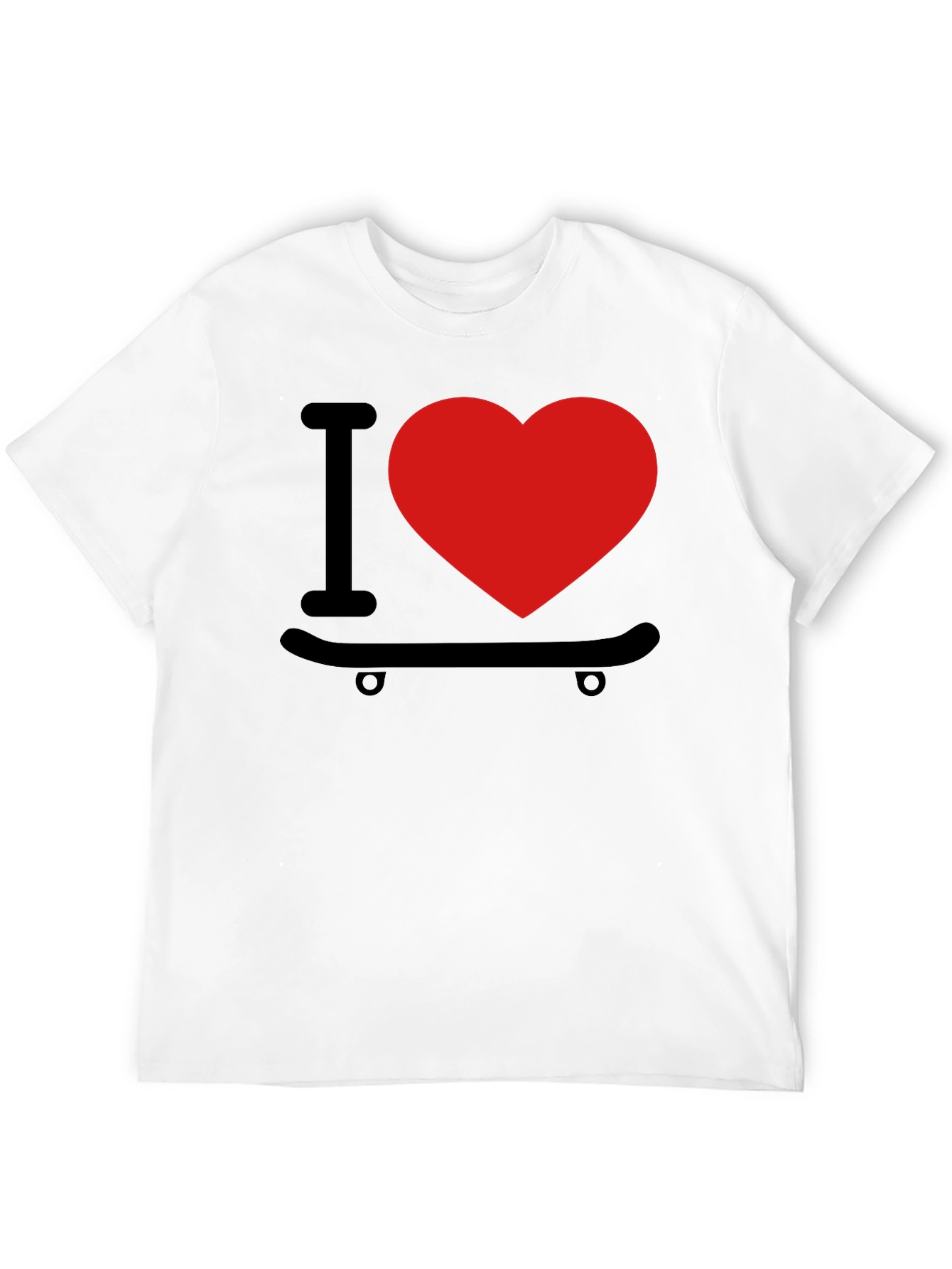 I Love Skateboarding Graphic T-Shirt
