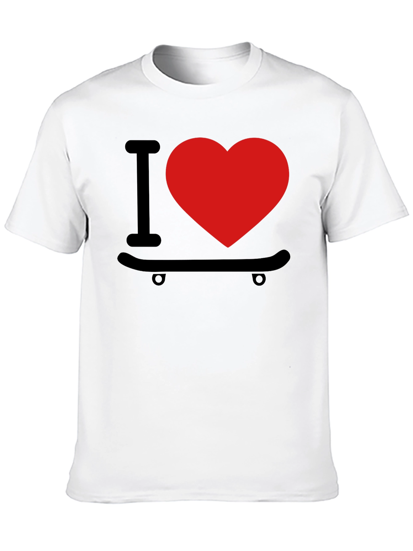 I Love Skateboarding Graphic T-Shirt