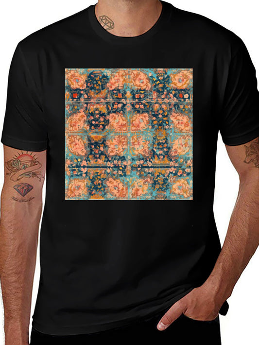 Floral Tapestry T-Shirt: Unique Vintage Design
