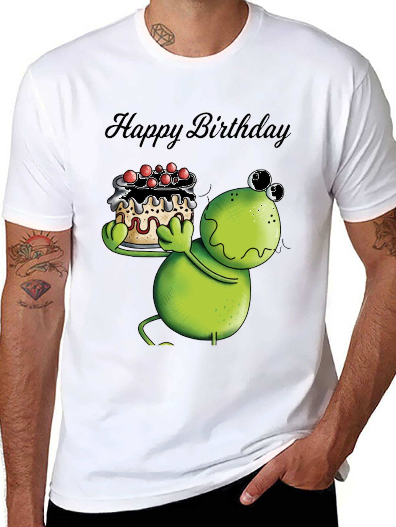 Funny Frog Happy Birthday T-Shirt