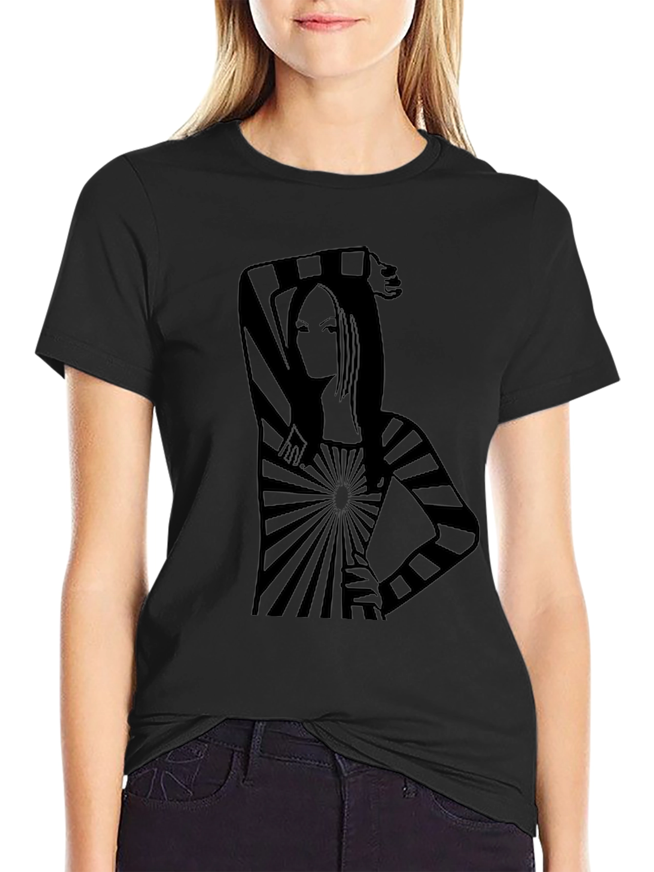 Stripped Design T-Shirt