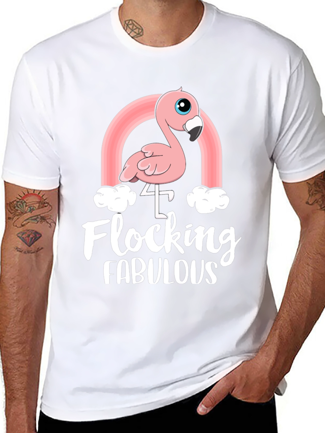 Flocking Fabulous 4th Birthday T-Shirt