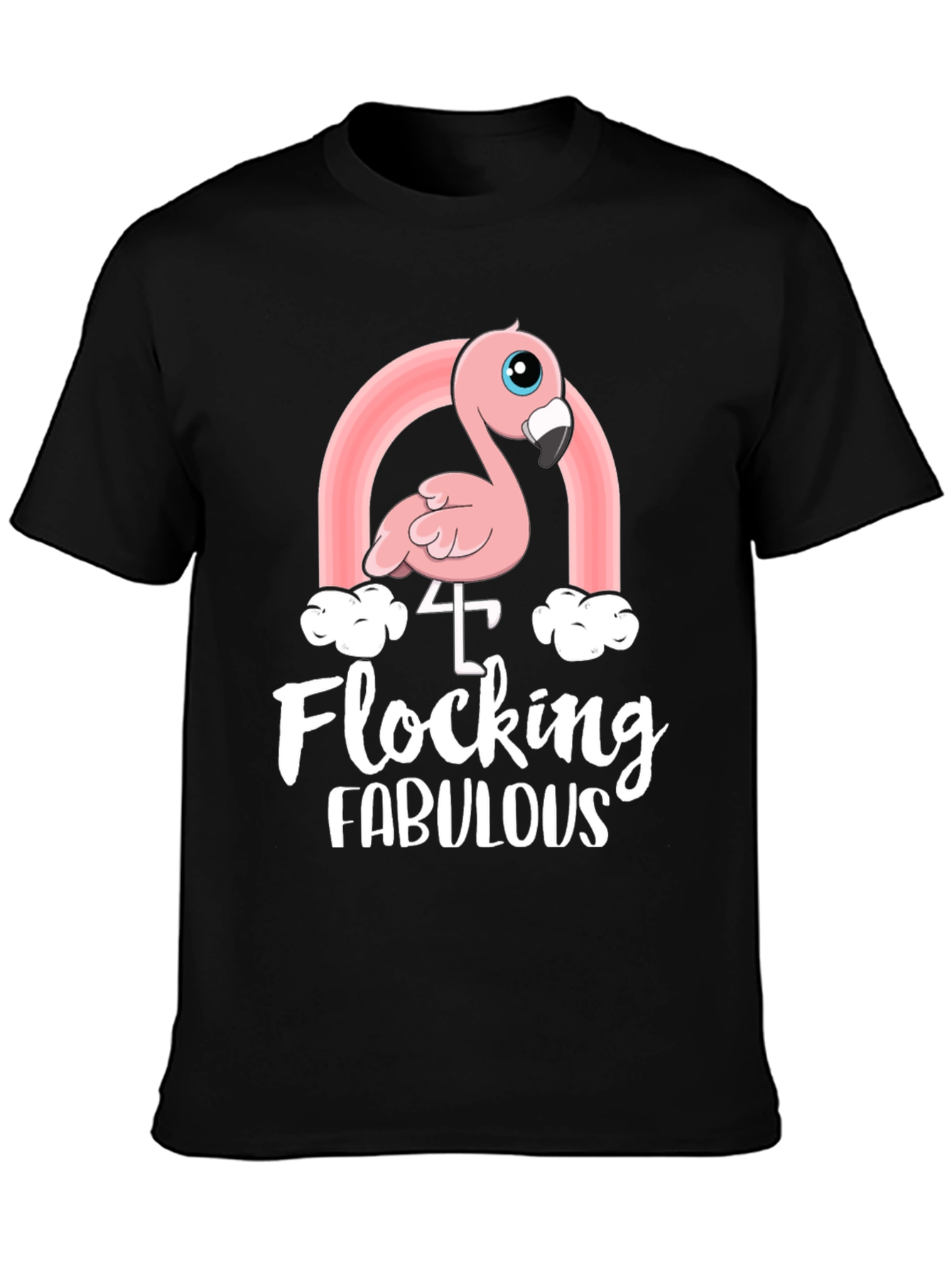 Flocking Fabulous 4th Birthday T-Shirt