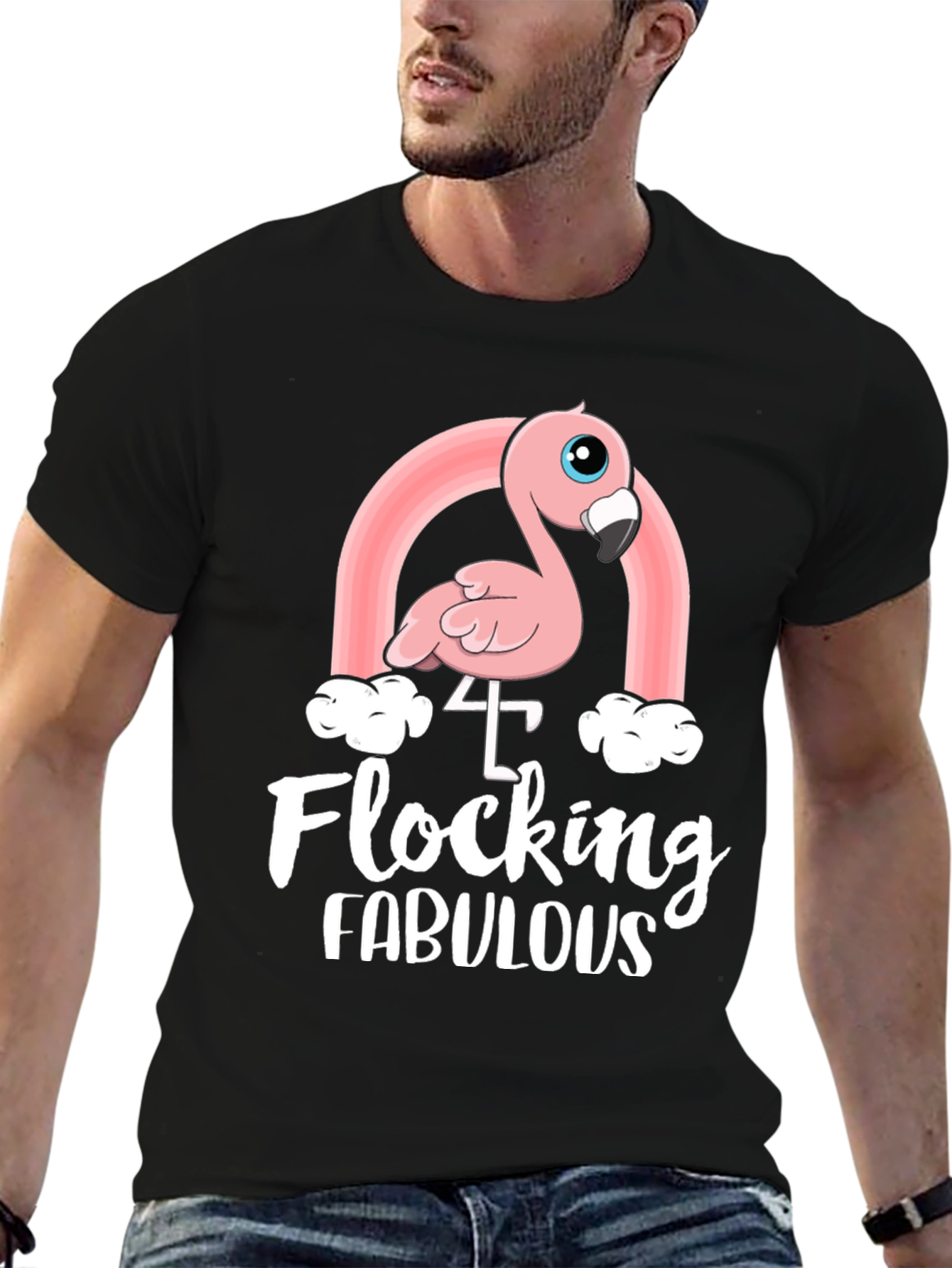 Flocking Fabulous 4th Birthday T-Shirt