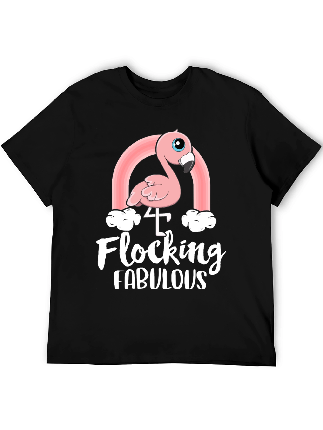 Flocking Fabulous 4th Birthday T-Shirt