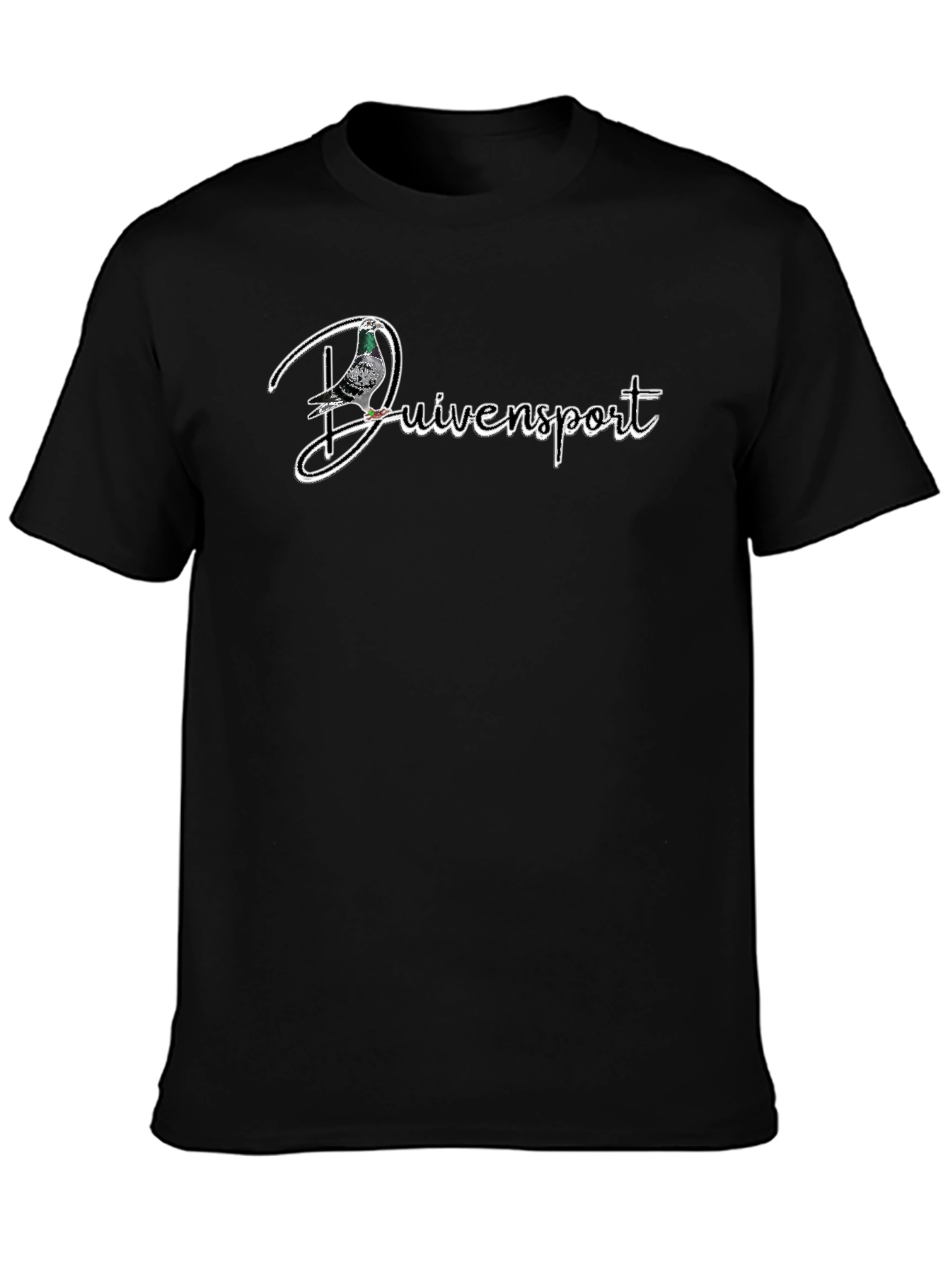 Duivensport Pigeon Graphic Tee - Black