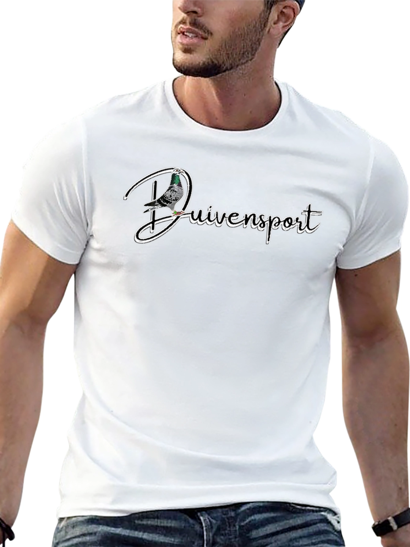 Duivensport Pigeon Graphic Tee - Black
