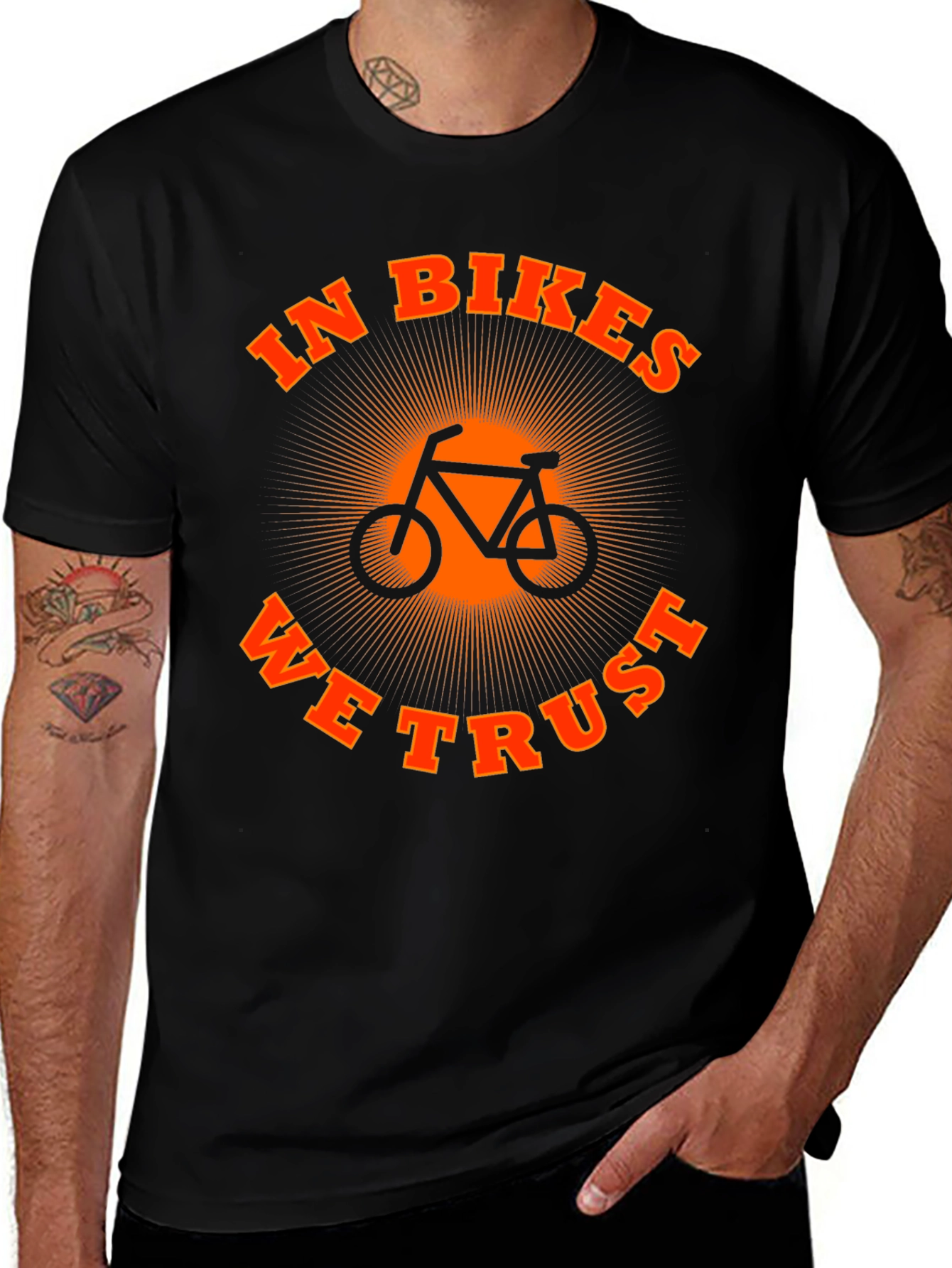 In Bikes We Trust Graphic Tee
