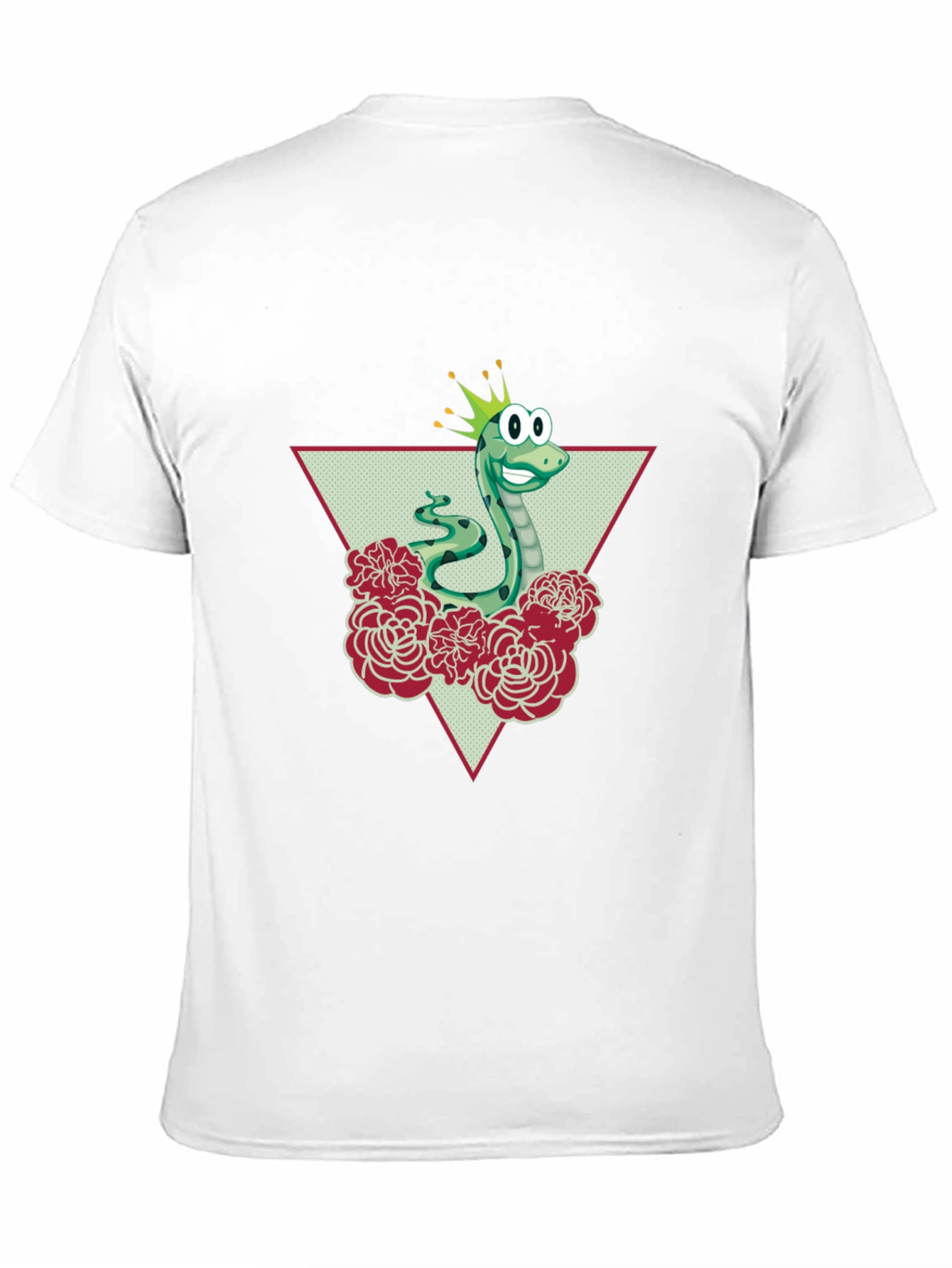 Funny Snake Prince Graphic Tee - Black